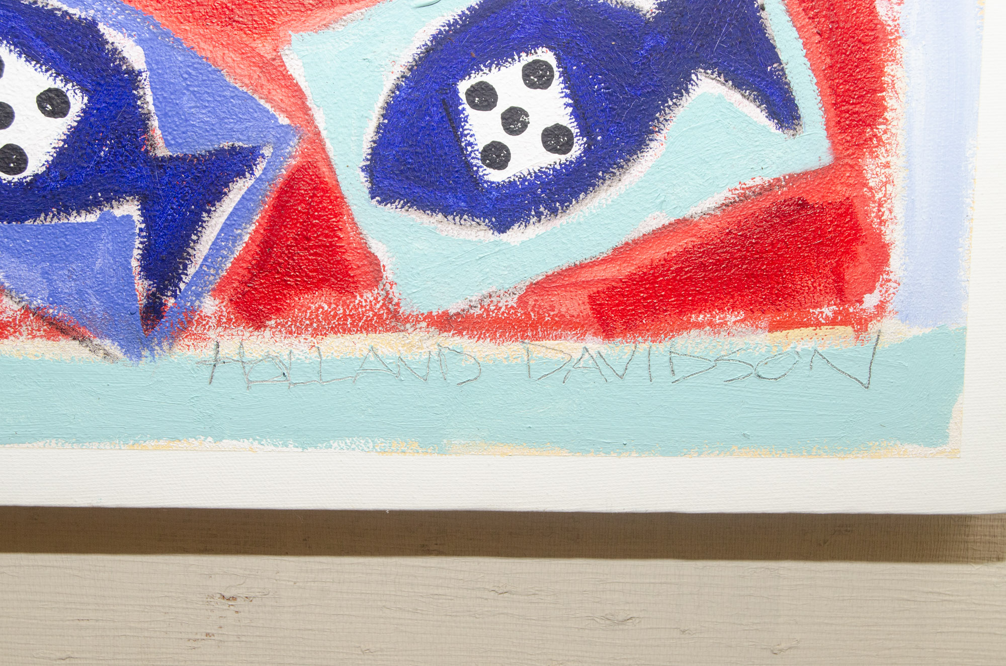 Holland Davidson Abstract Oil Painting "Games People Play"