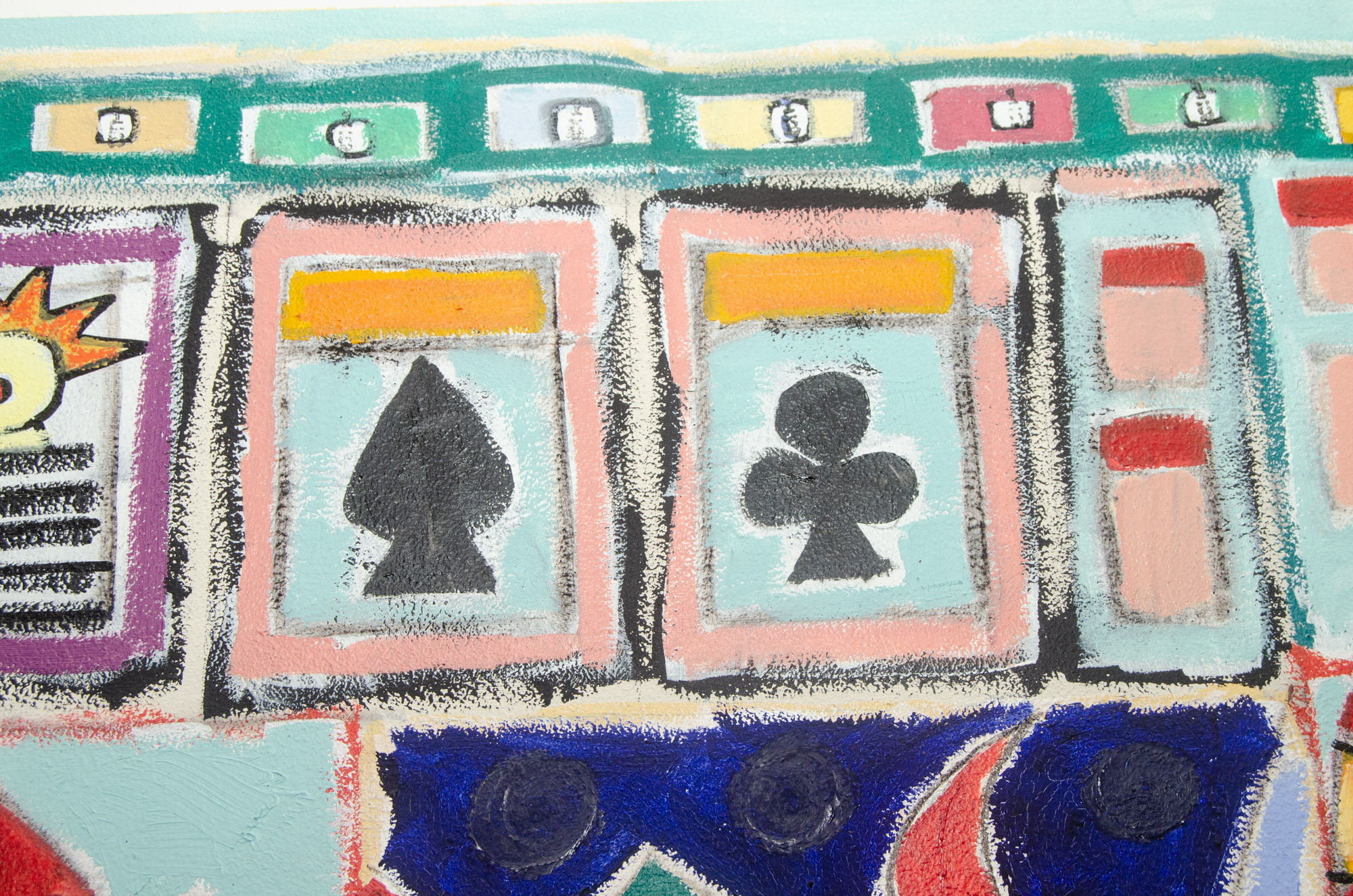 Holland Davidson Abstract Oil Painting "Games People Play"