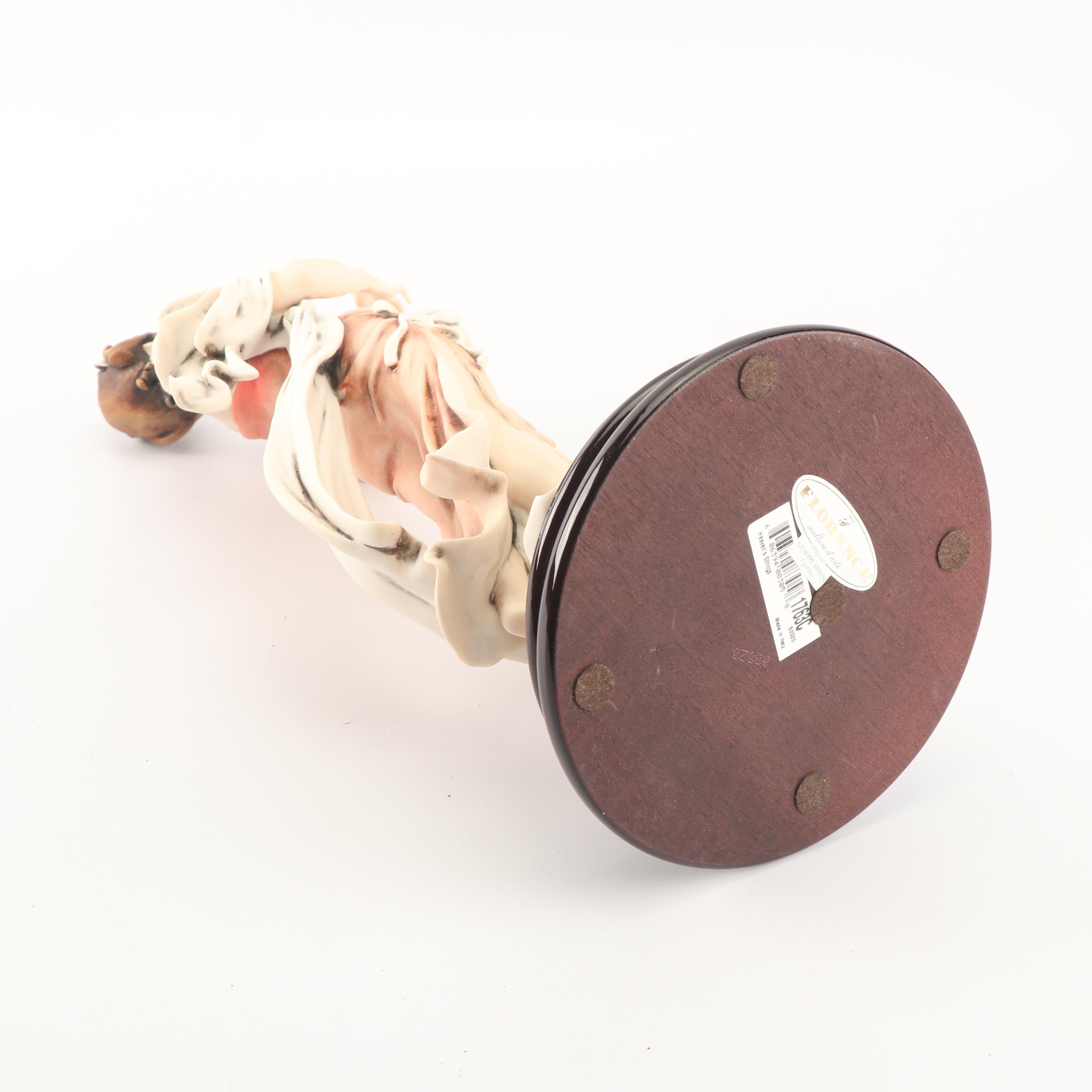 Limited Edition Giuseppe Armani Woman with Lyre Porcelain Figurine