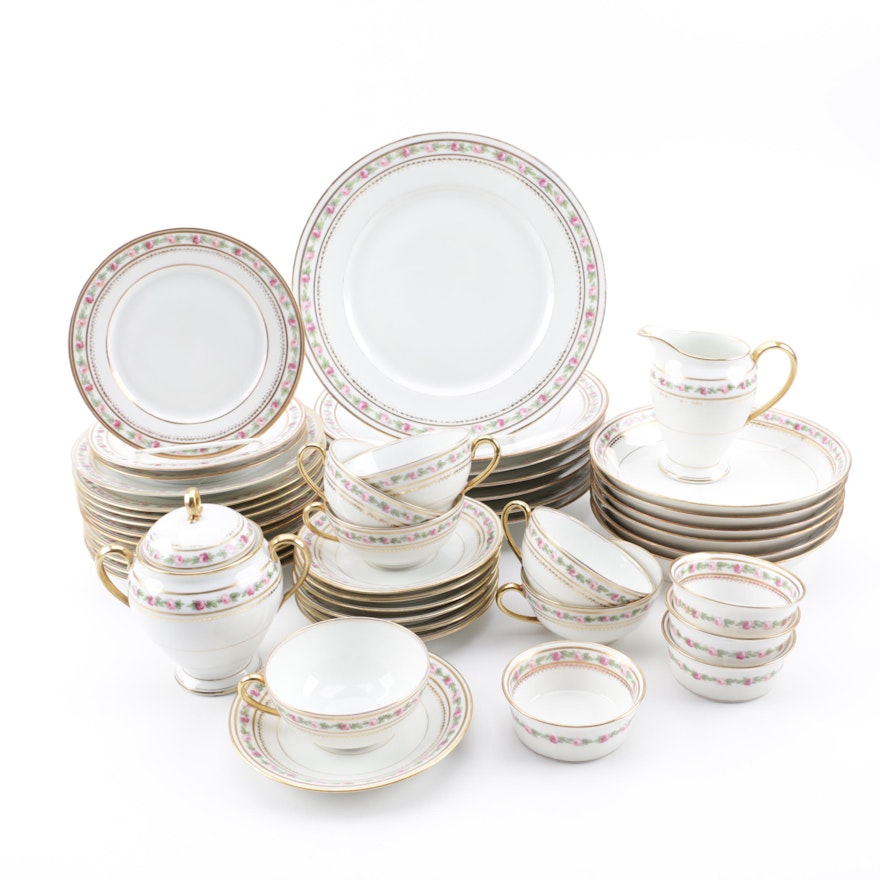 Early 20th Century Bawo & Dotter Elite Works Limoges Porcelain Dinnerware