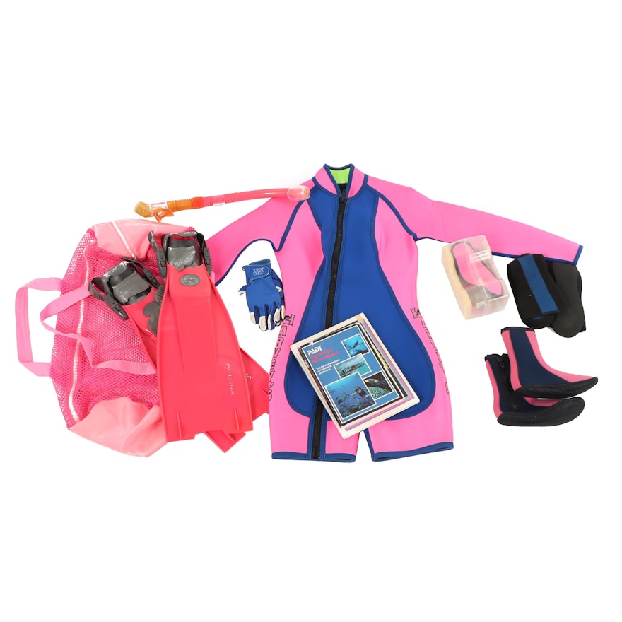 Womens's Harvey's Wetsuit and Snorkeling Gear