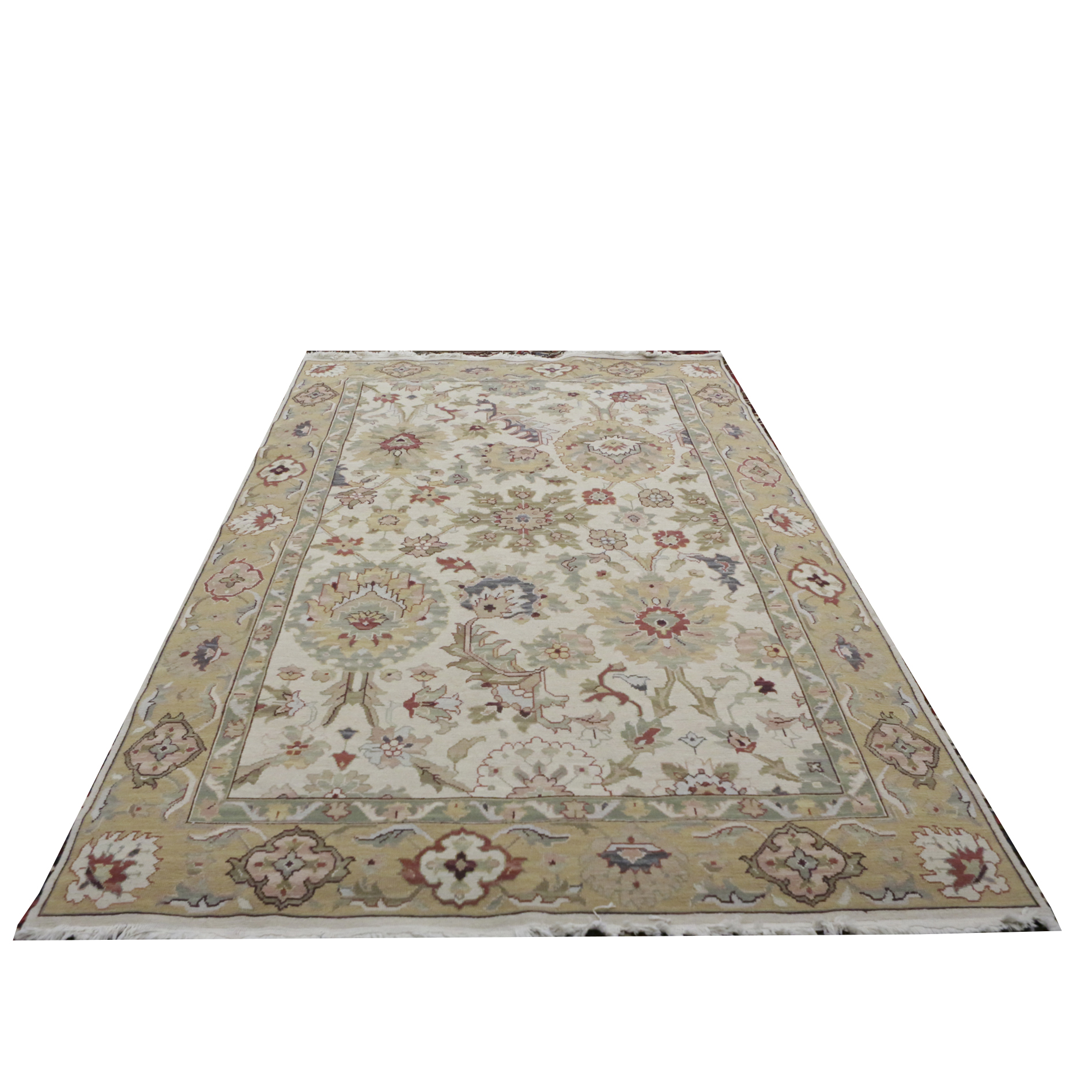 Handwoven Indian Wool Soumak Rug