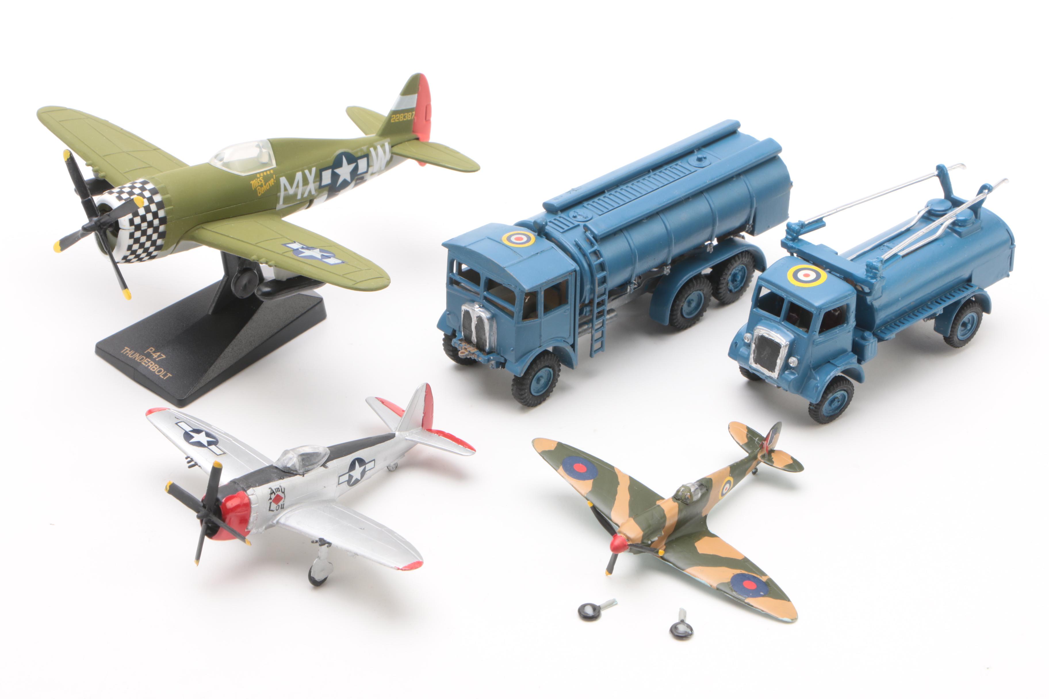 Grumman F6-F Hellcat and Other Replica Allied Airplanes and Vehicles