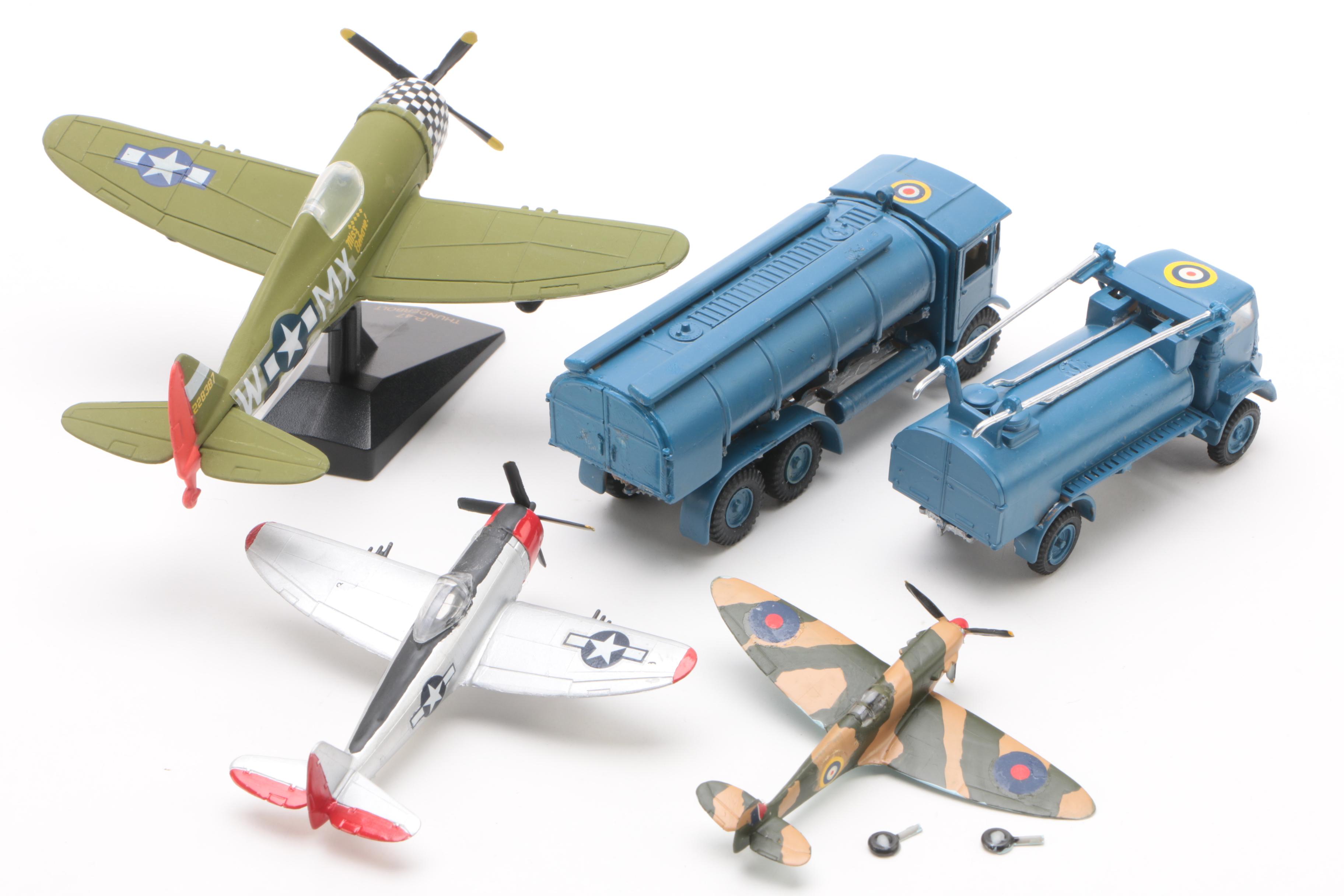 Grumman F6-F Hellcat and Other Replica Allied Airplanes and Vehicles