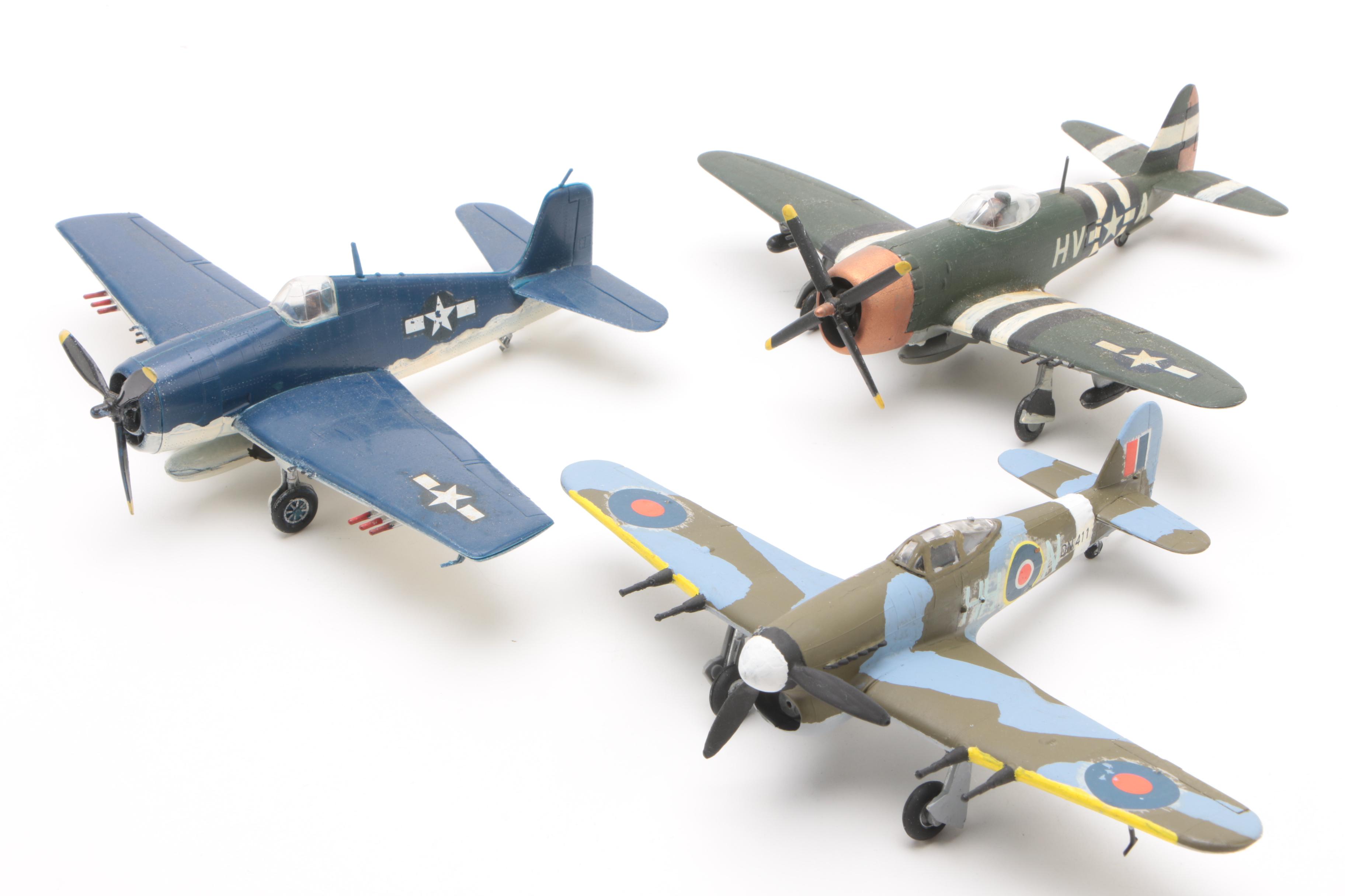 Grumman F6-F Hellcat and Other Replica Allied Airplanes and Vehicles