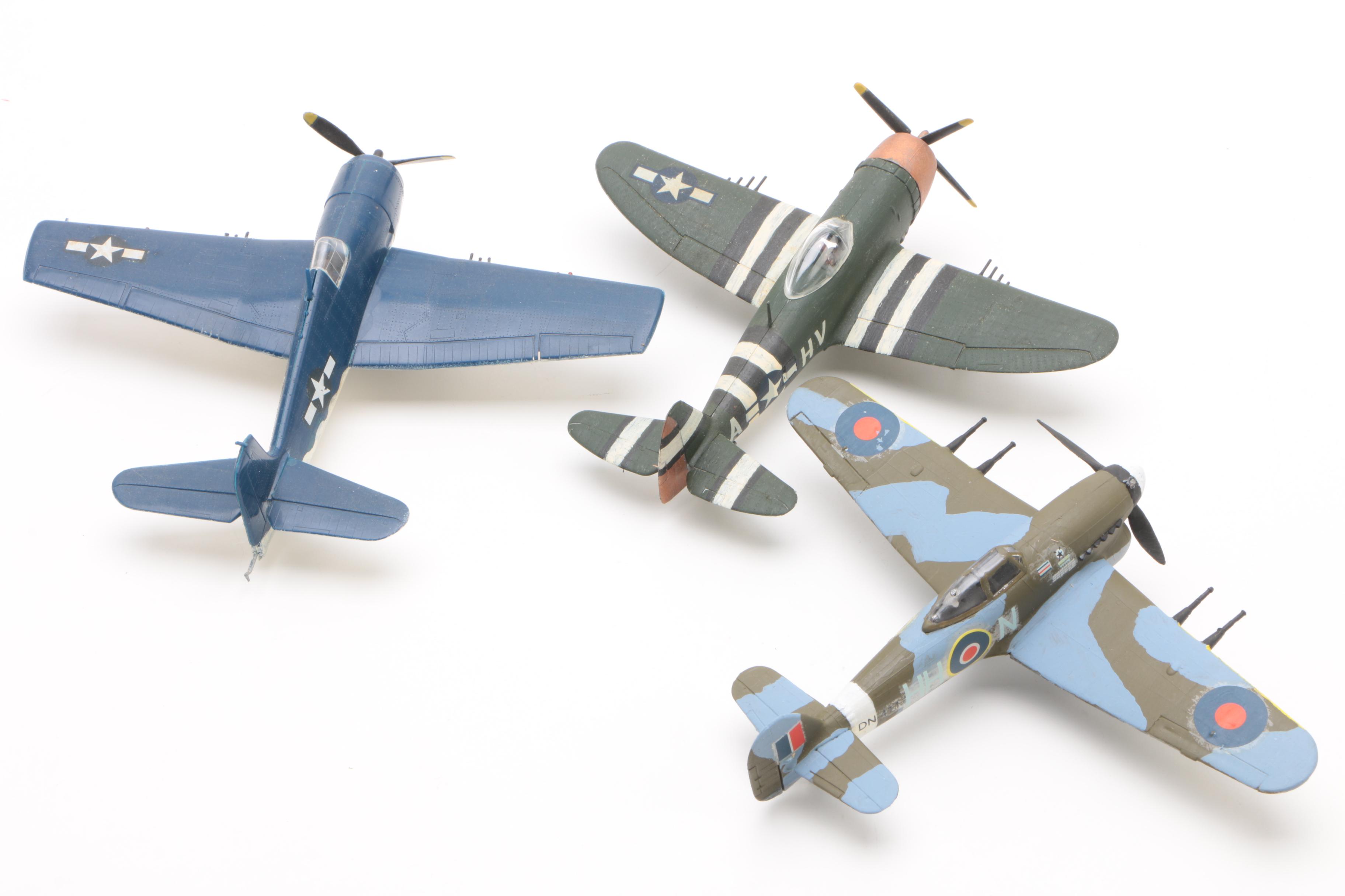 Grumman F6-F Hellcat and Other Replica Allied Airplanes and Vehicles