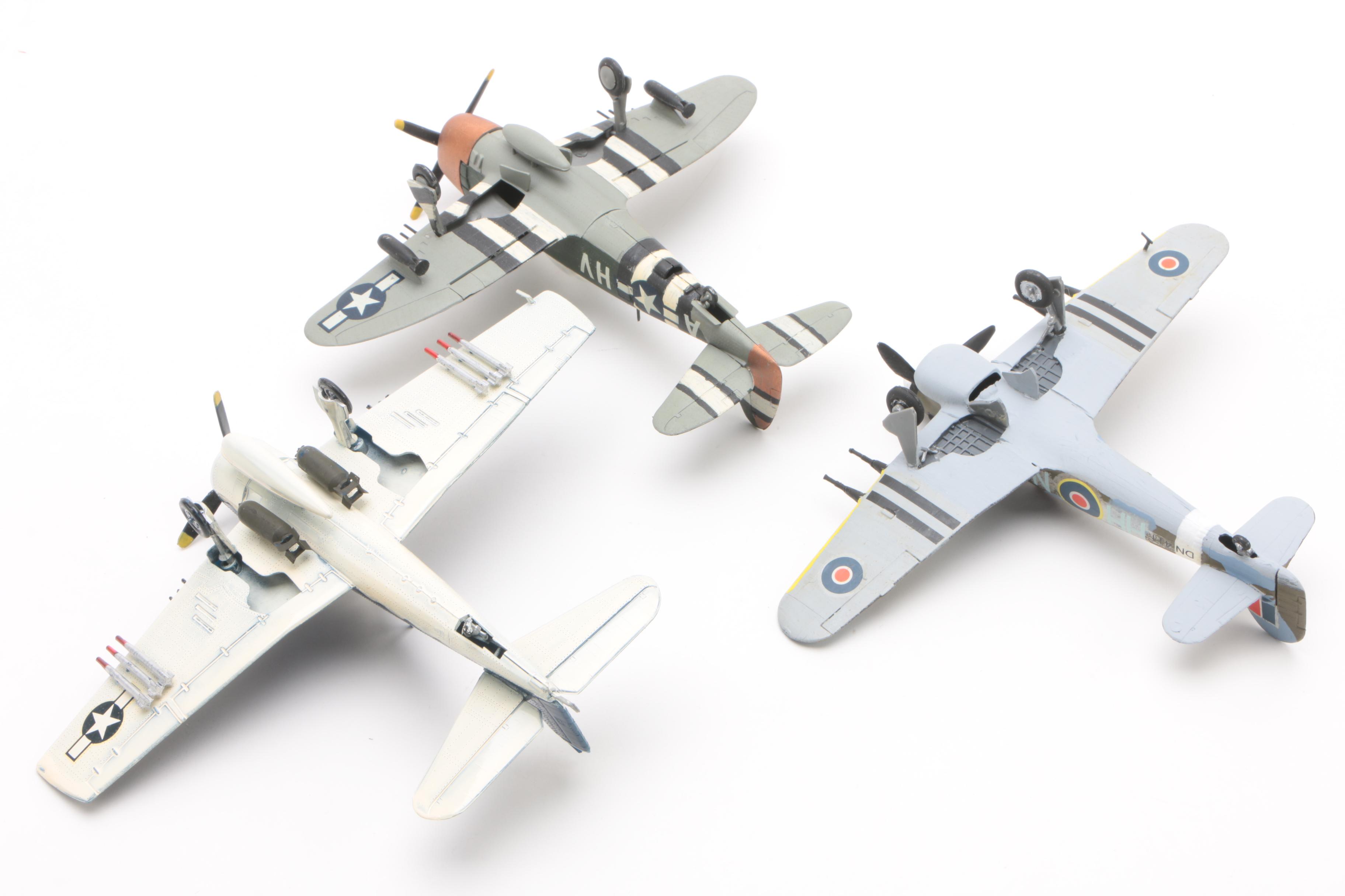 Grumman F6-F Hellcat and Other Replica Allied Airplanes and Vehicles