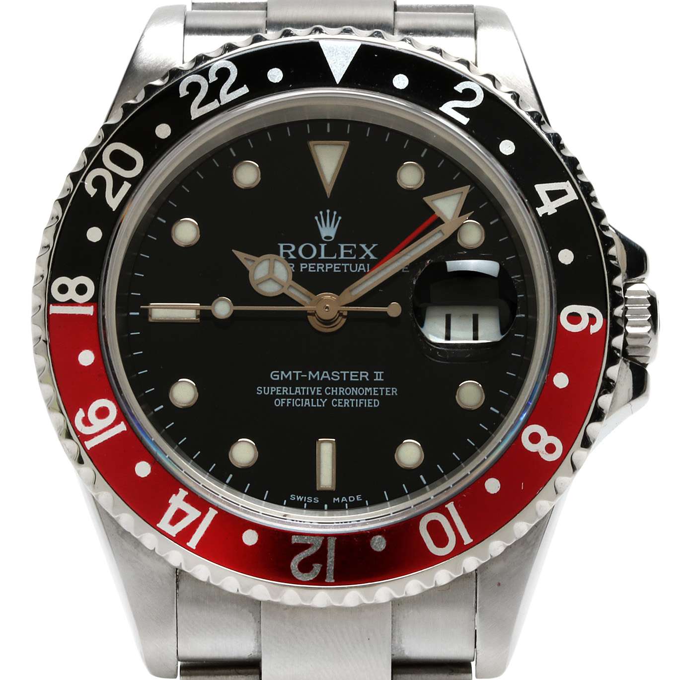 Rolex GMT-Master II Stainless Steel Coke Bezel Automatic Watch