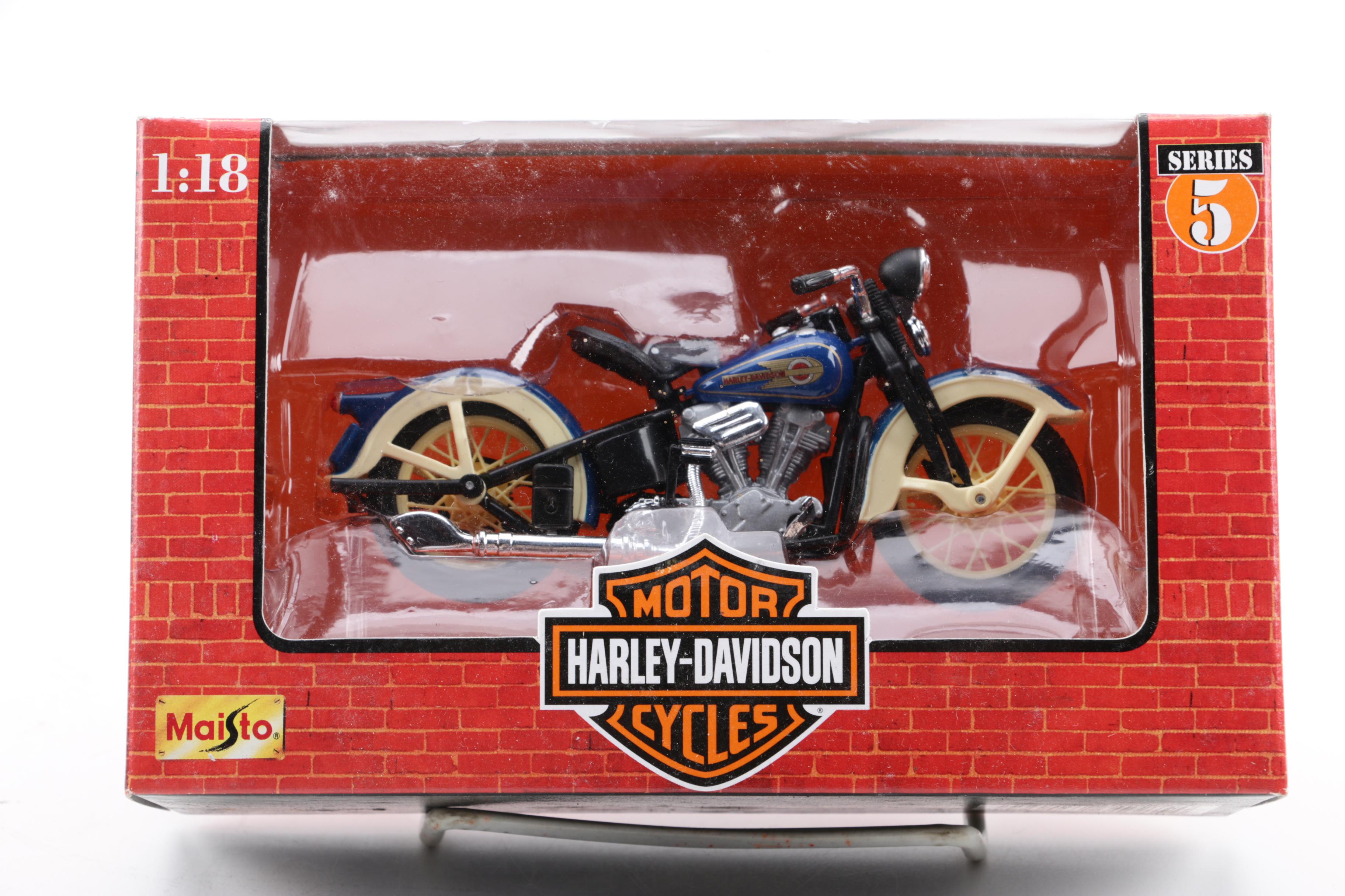 Die-Cast Harley Davidson Motorcycles