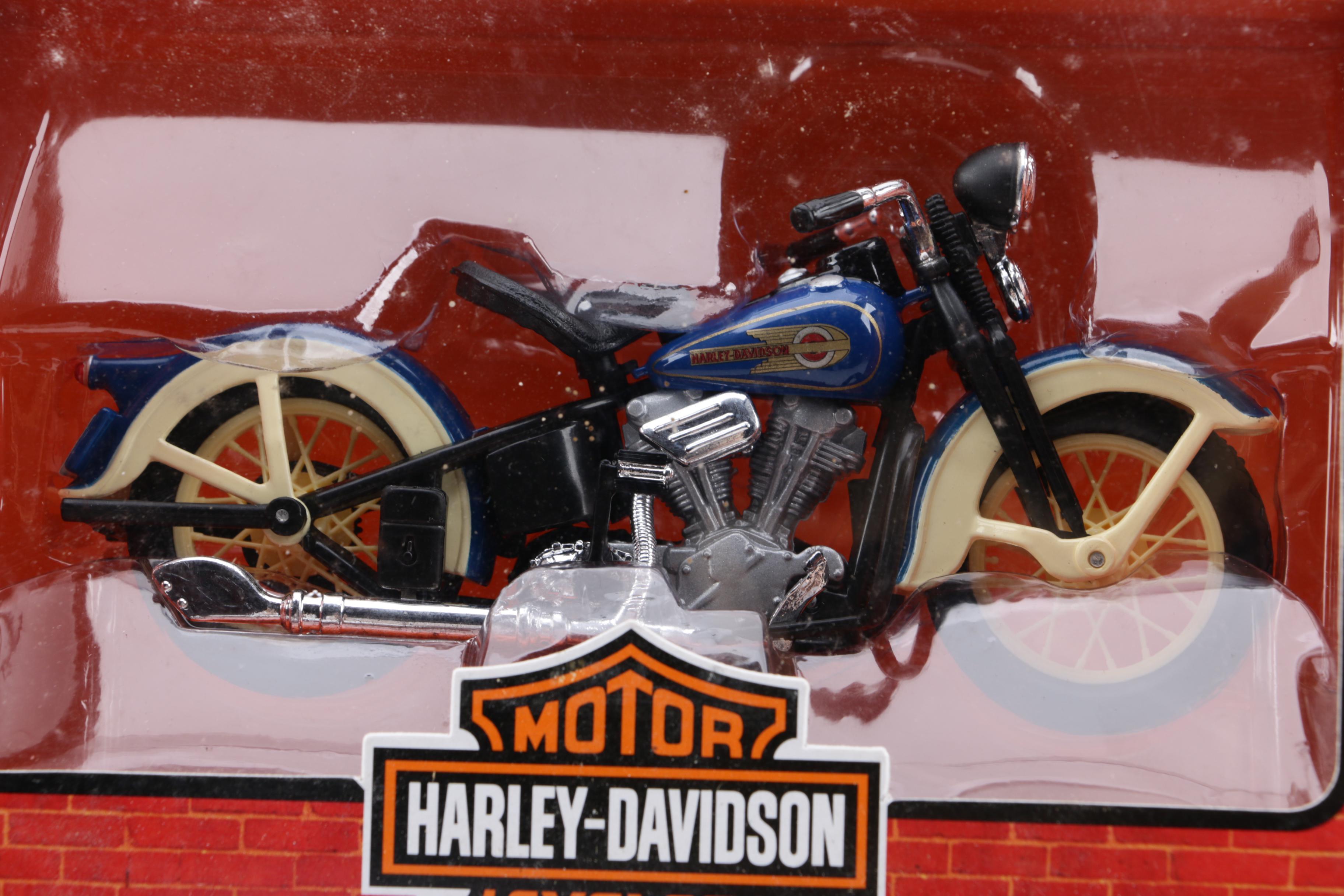 Die-Cast Harley Davidson Motorcycles