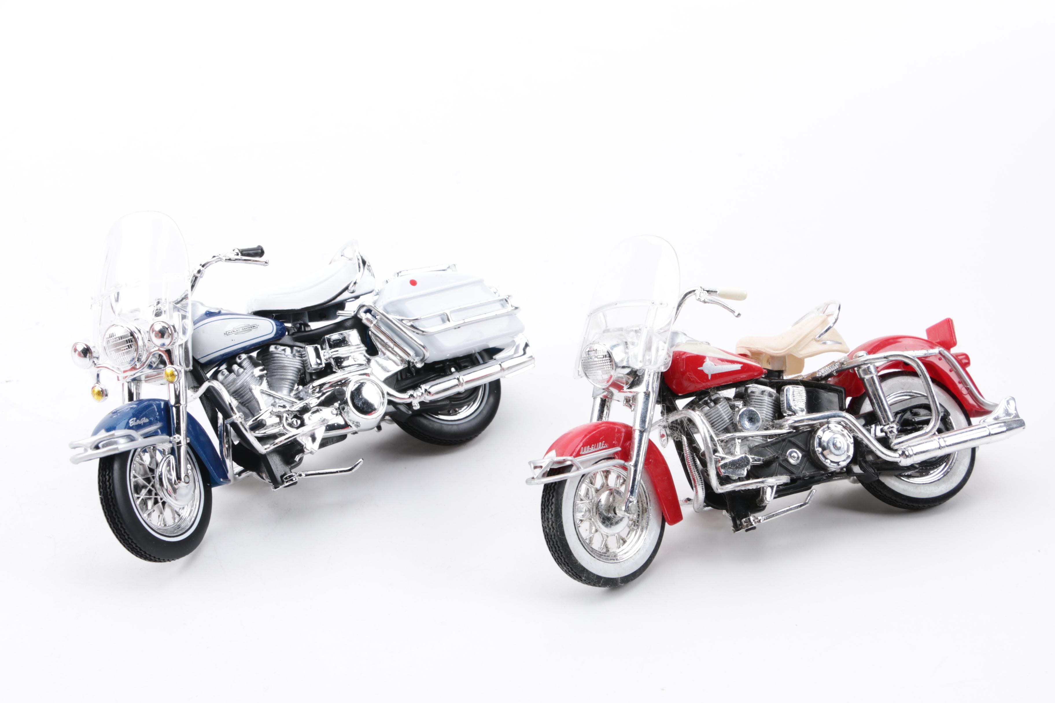 Die-Cast Harley Davidson Motorcycles