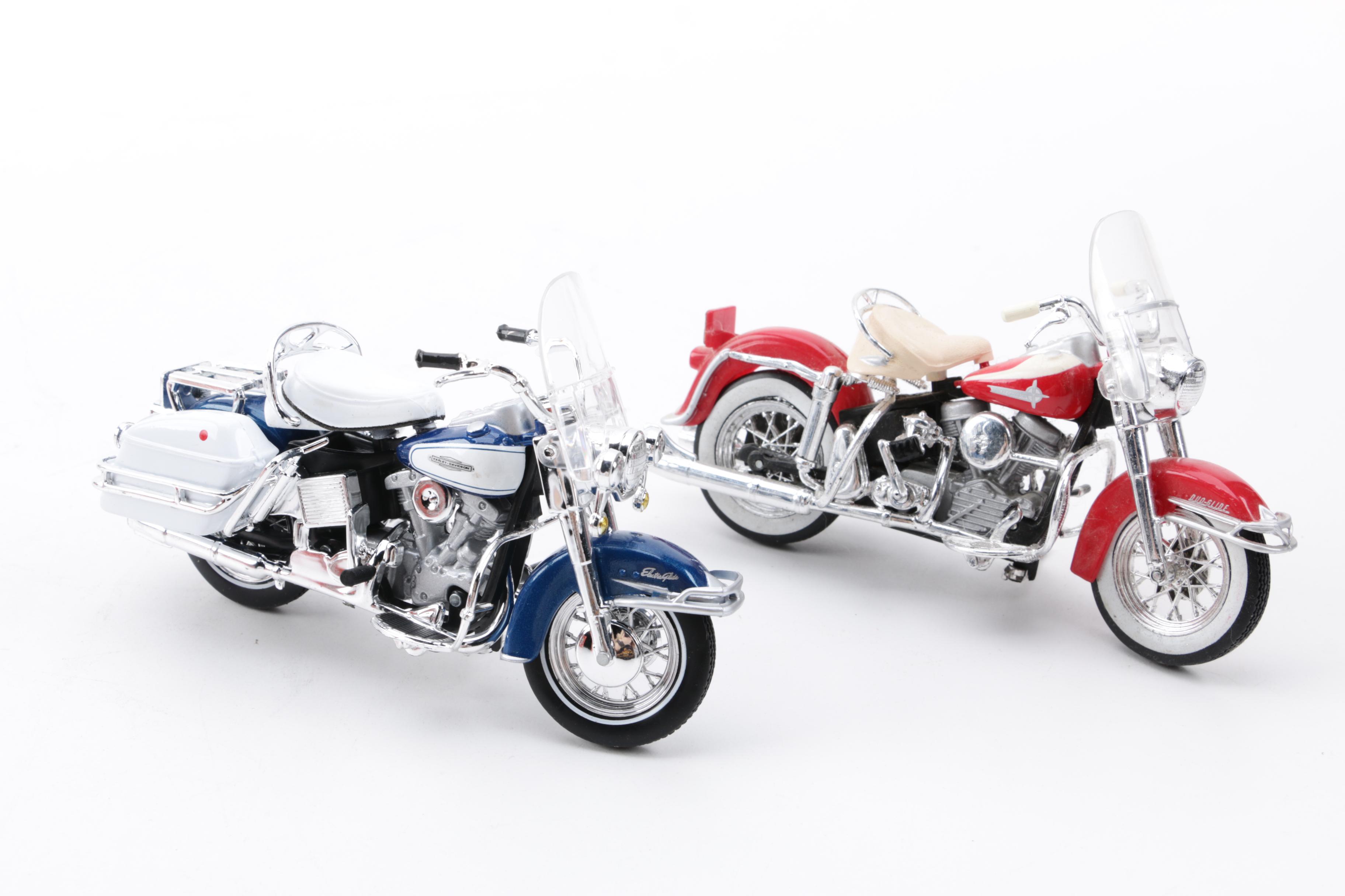Die-Cast Harley Davidson Motorcycles