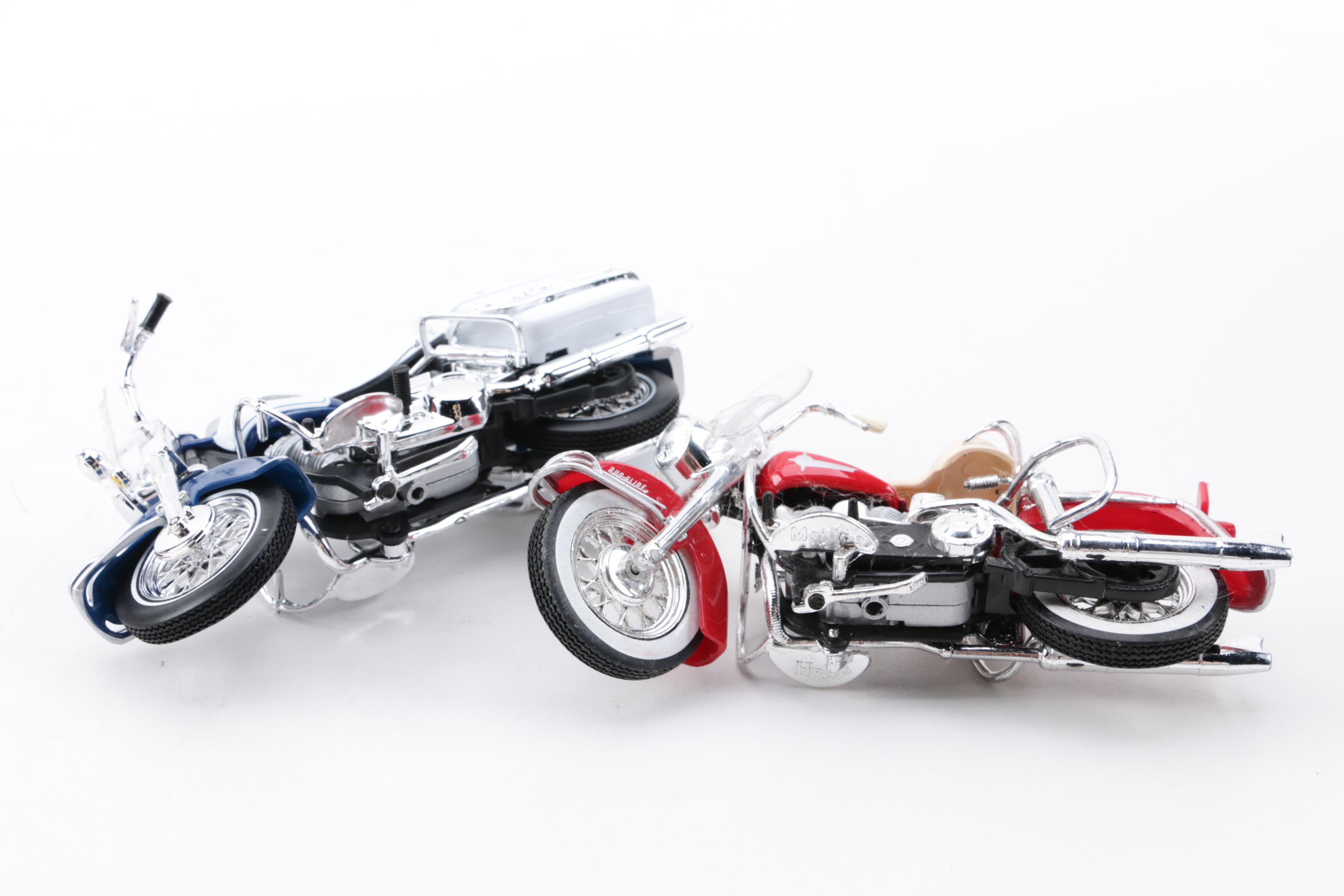 Die-Cast Harley Davidson Motorcycles