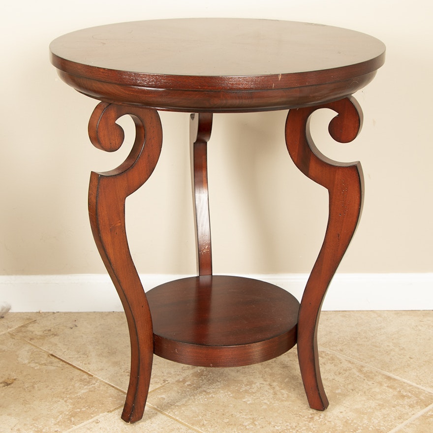 Contemporary Cherry Finish Occasional Table by Uttermost