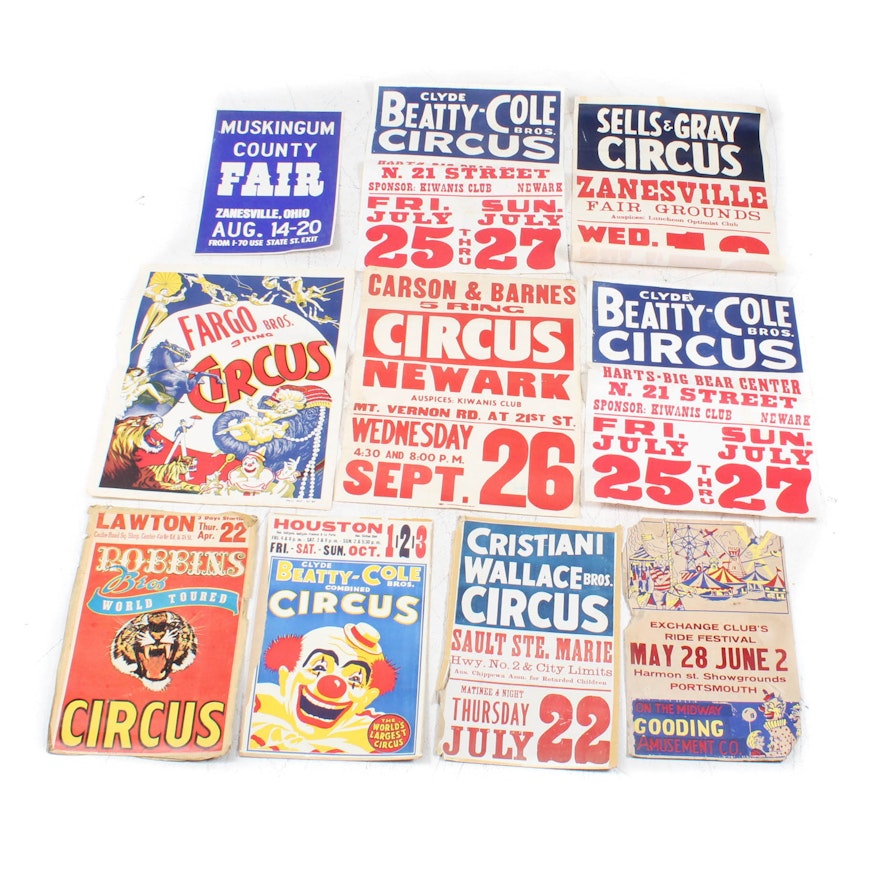 Vintage Circus and Fair Posters