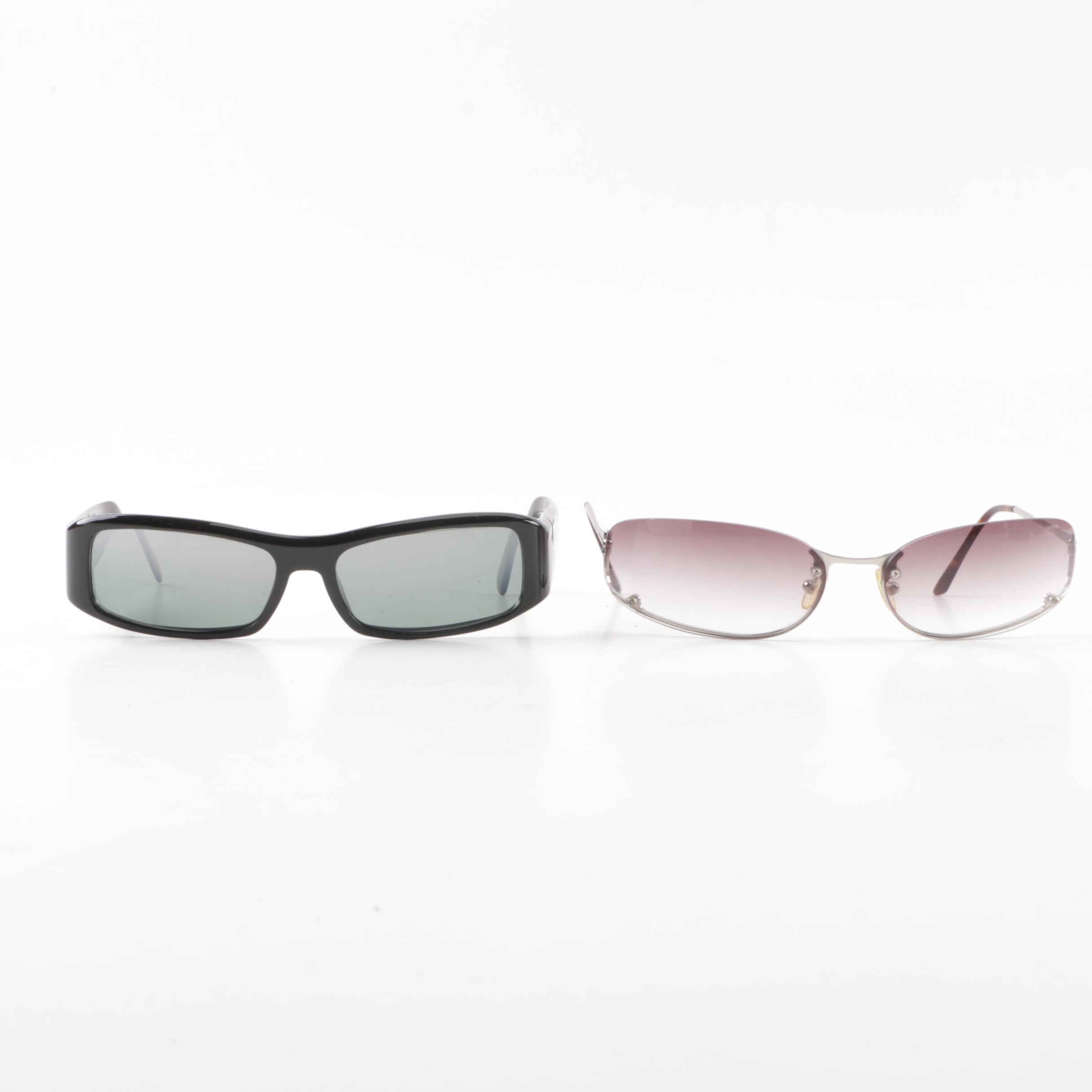 Prada SPR02E and SPR50D Sunglasses with Case