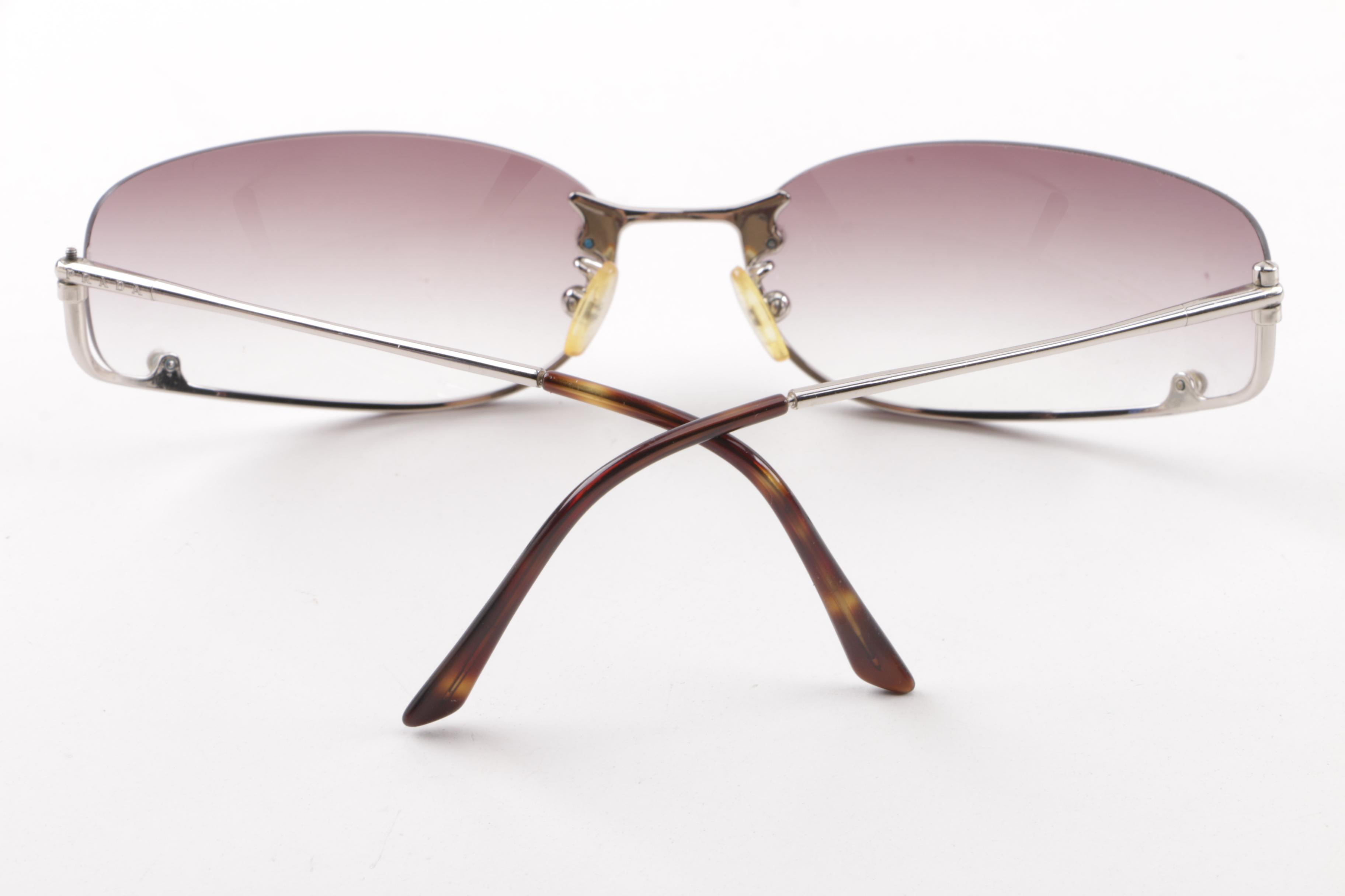 Prada SPR02E and SPR50D Sunglasses with Case