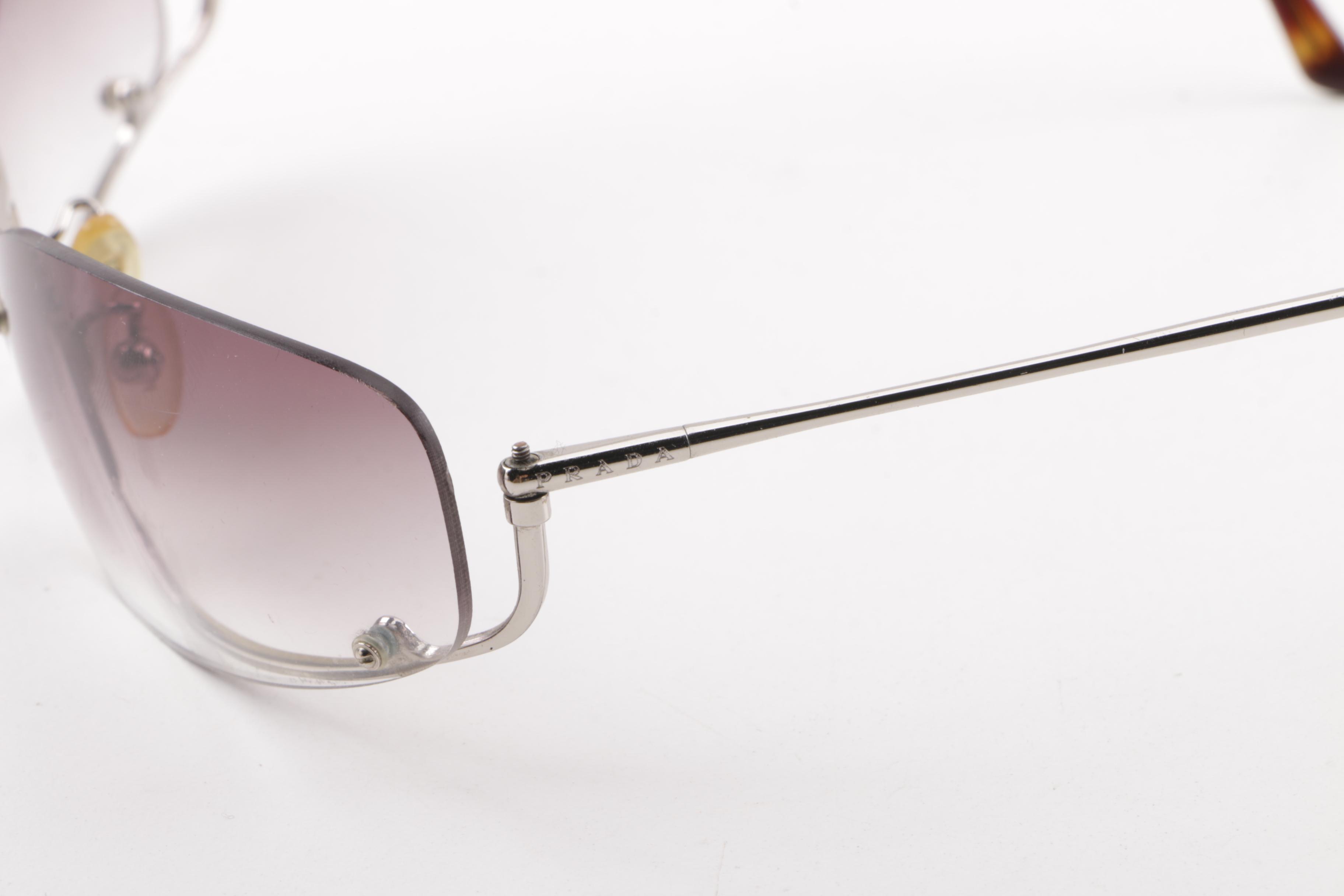 Prada SPR02E and SPR50D Sunglasses with Case