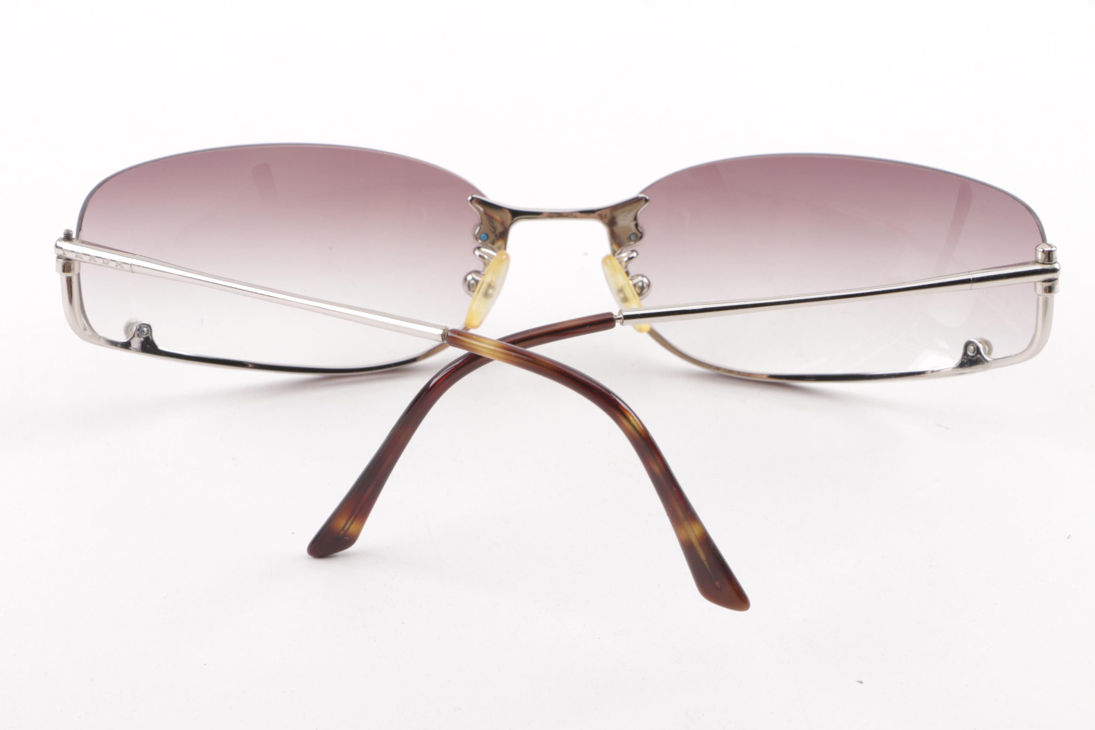 Prada SPR02E and SPR50D Sunglasses with Case