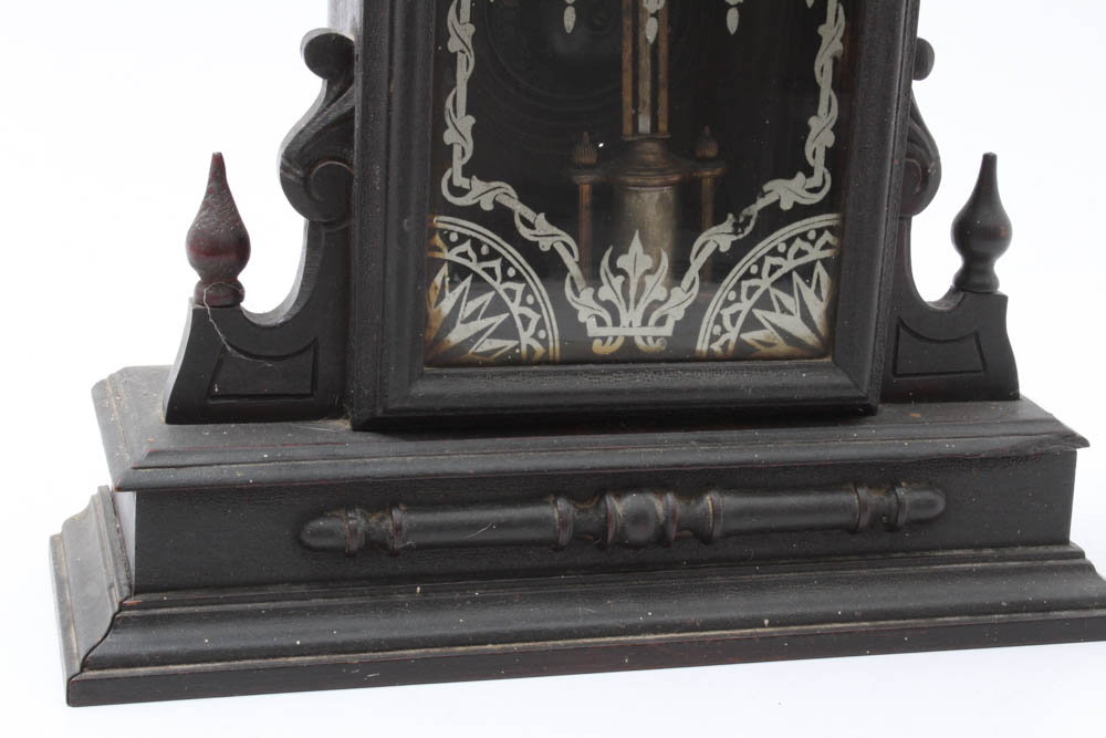 Antique William L. Gilbert “Parisian” Mantel Clock with Jenny Lind Carving