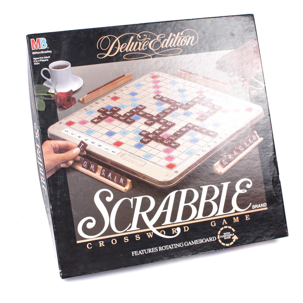 Scrabble Deluxe Edition Crossword Game