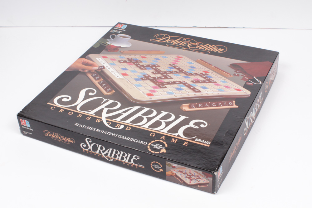 Scrabble Deluxe Edition Crossword Game