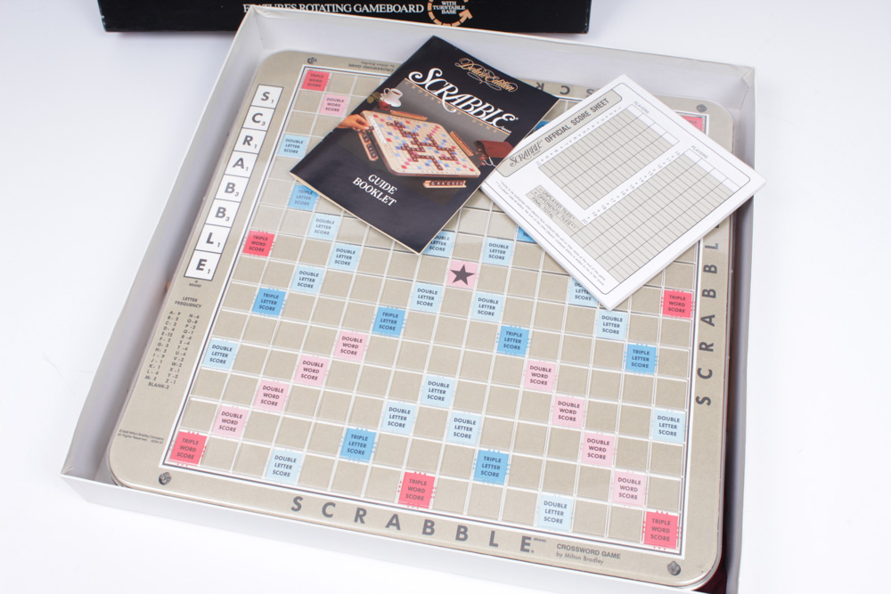 Scrabble Deluxe Edition Crossword Game