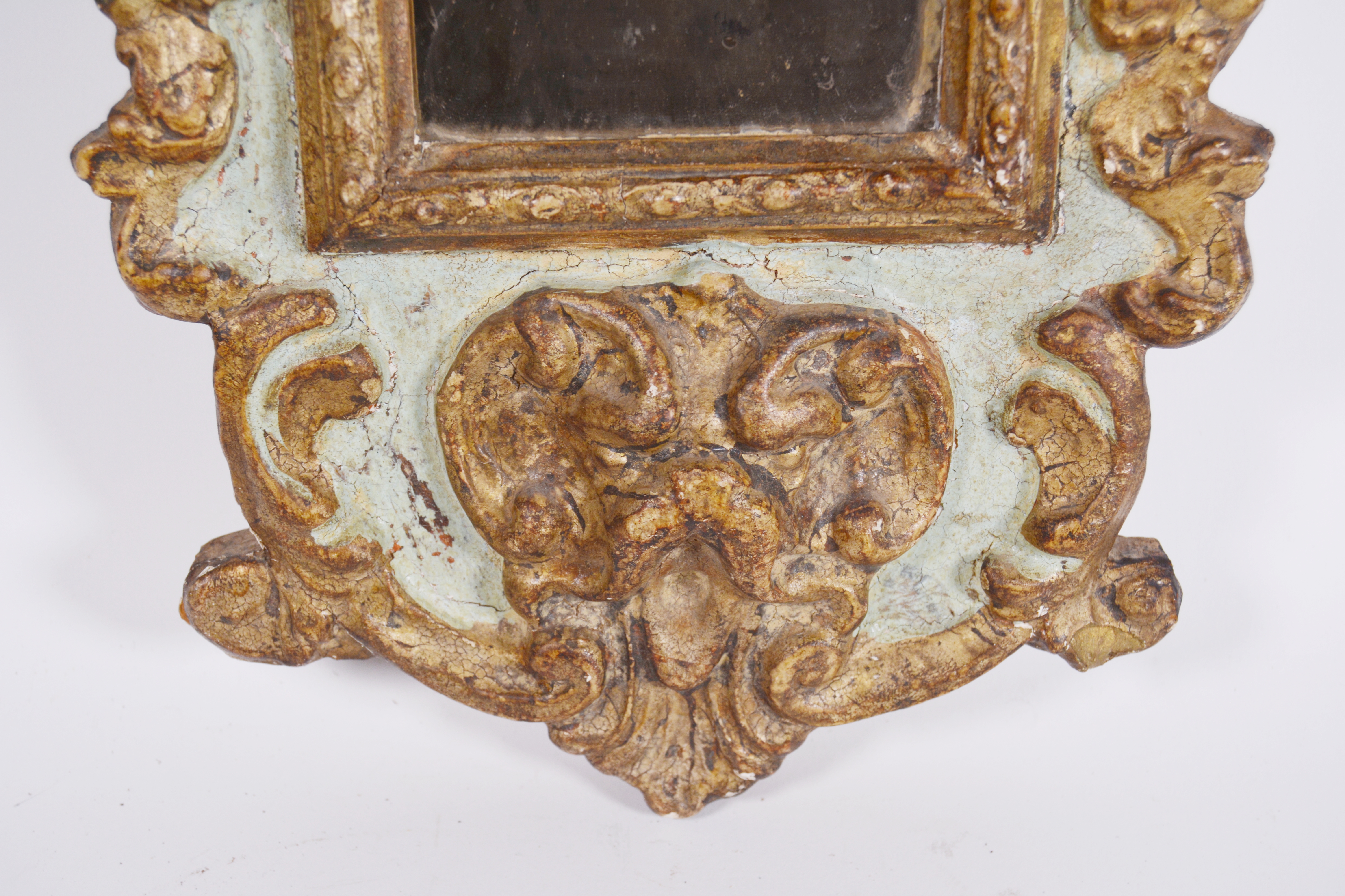 Italianate Gilt Gesso and Wood Wall Mirror