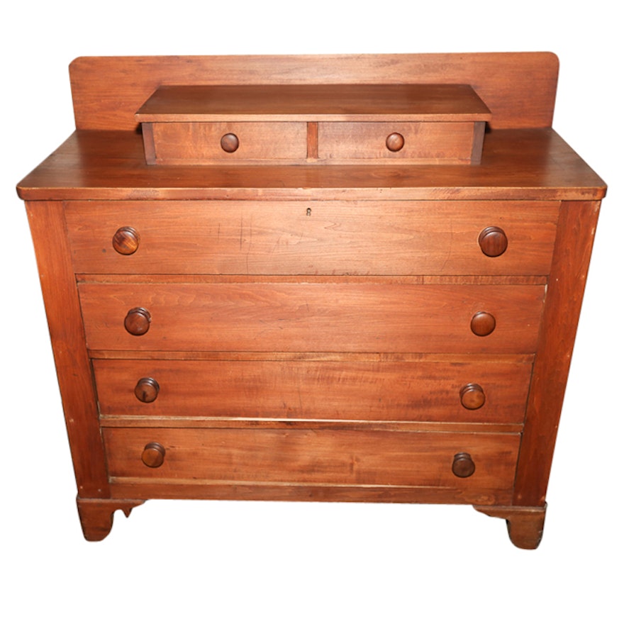 Late Victorian Style Mahogany Chest of Drawers, Late 19th Century