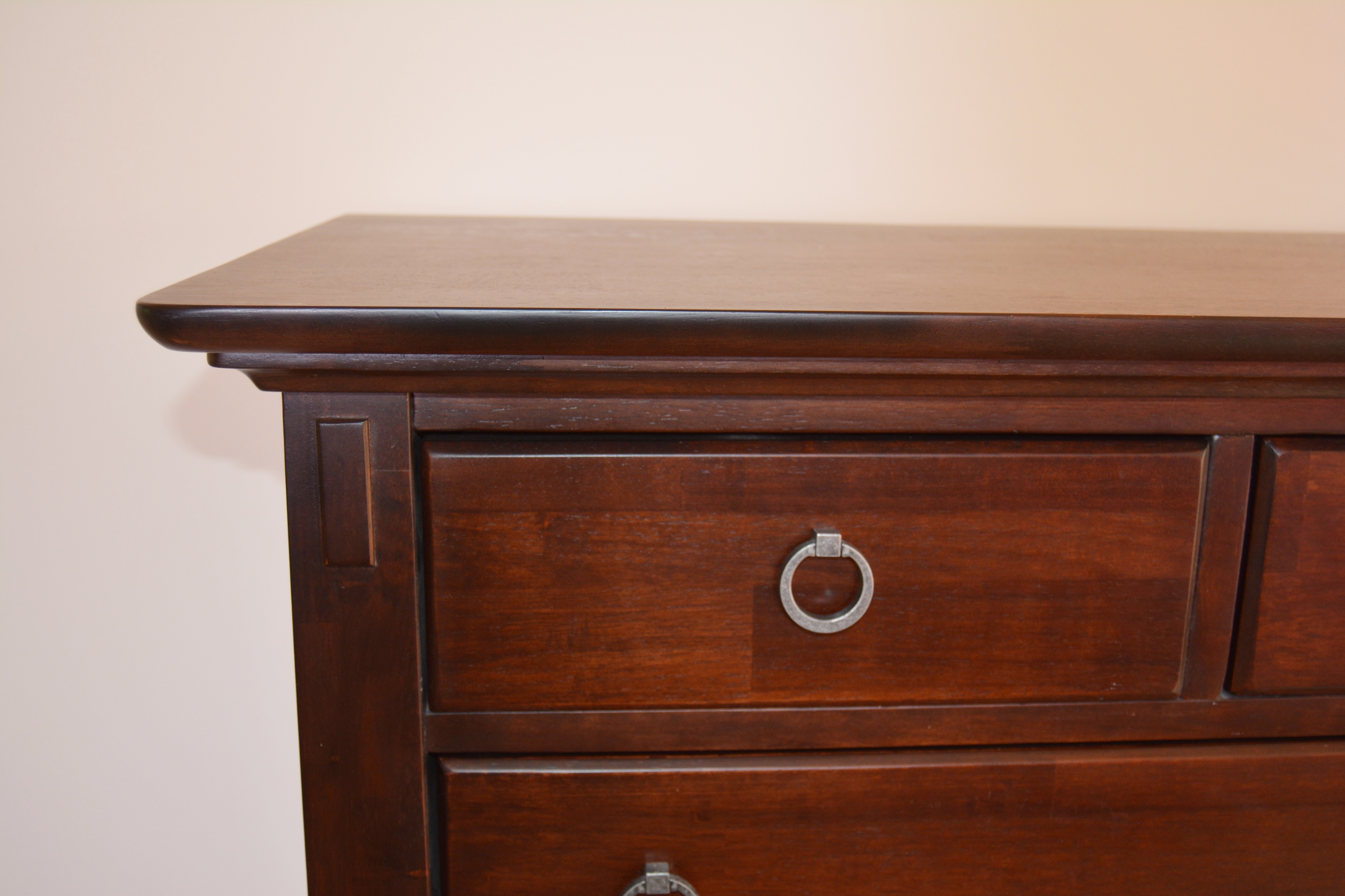 Mission Style Birch Chest of Drawers by American Signature, Late 20th Century