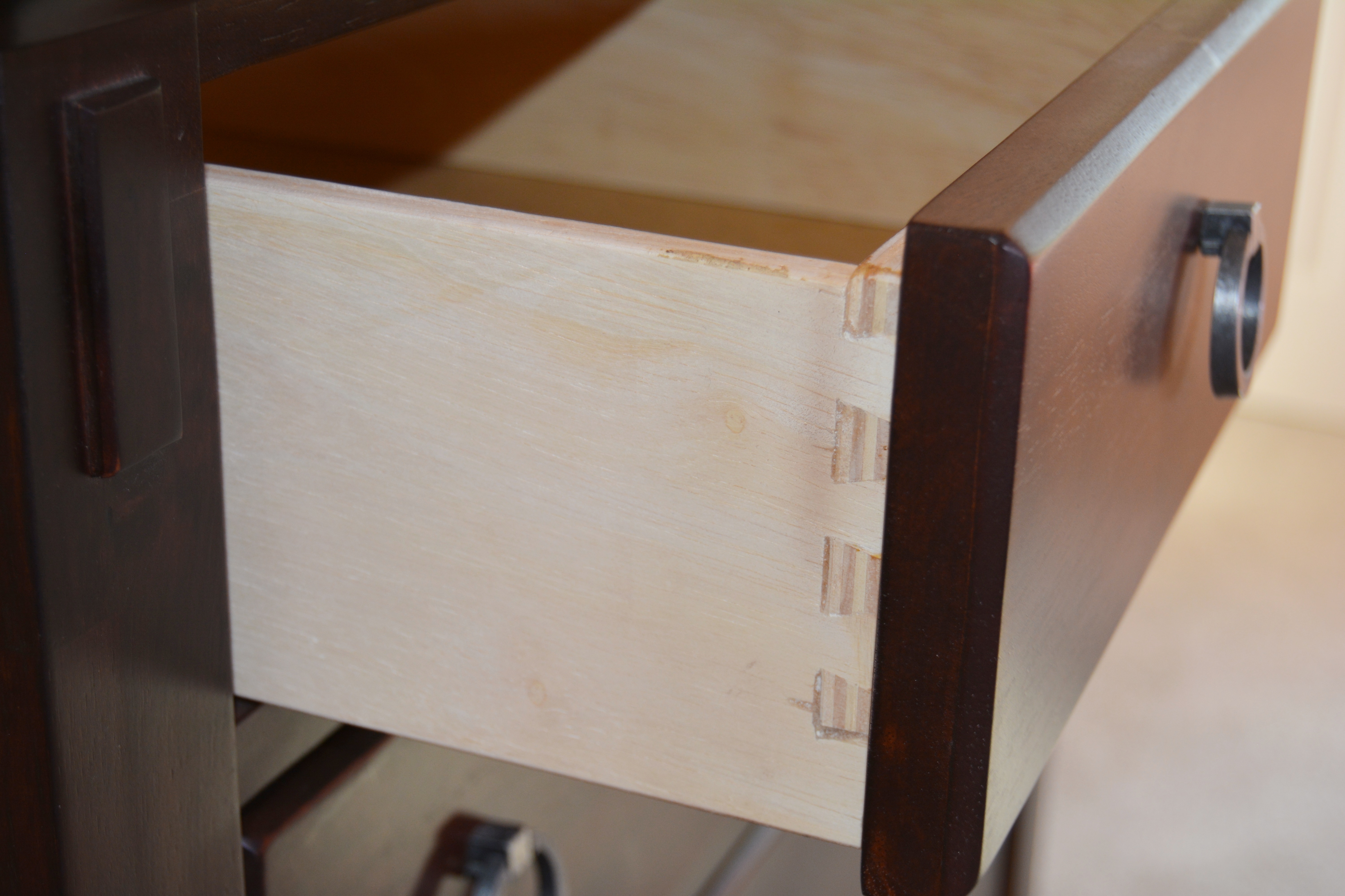 Mission Style Birch Chest of Drawers by American Signature, Late 20th Century