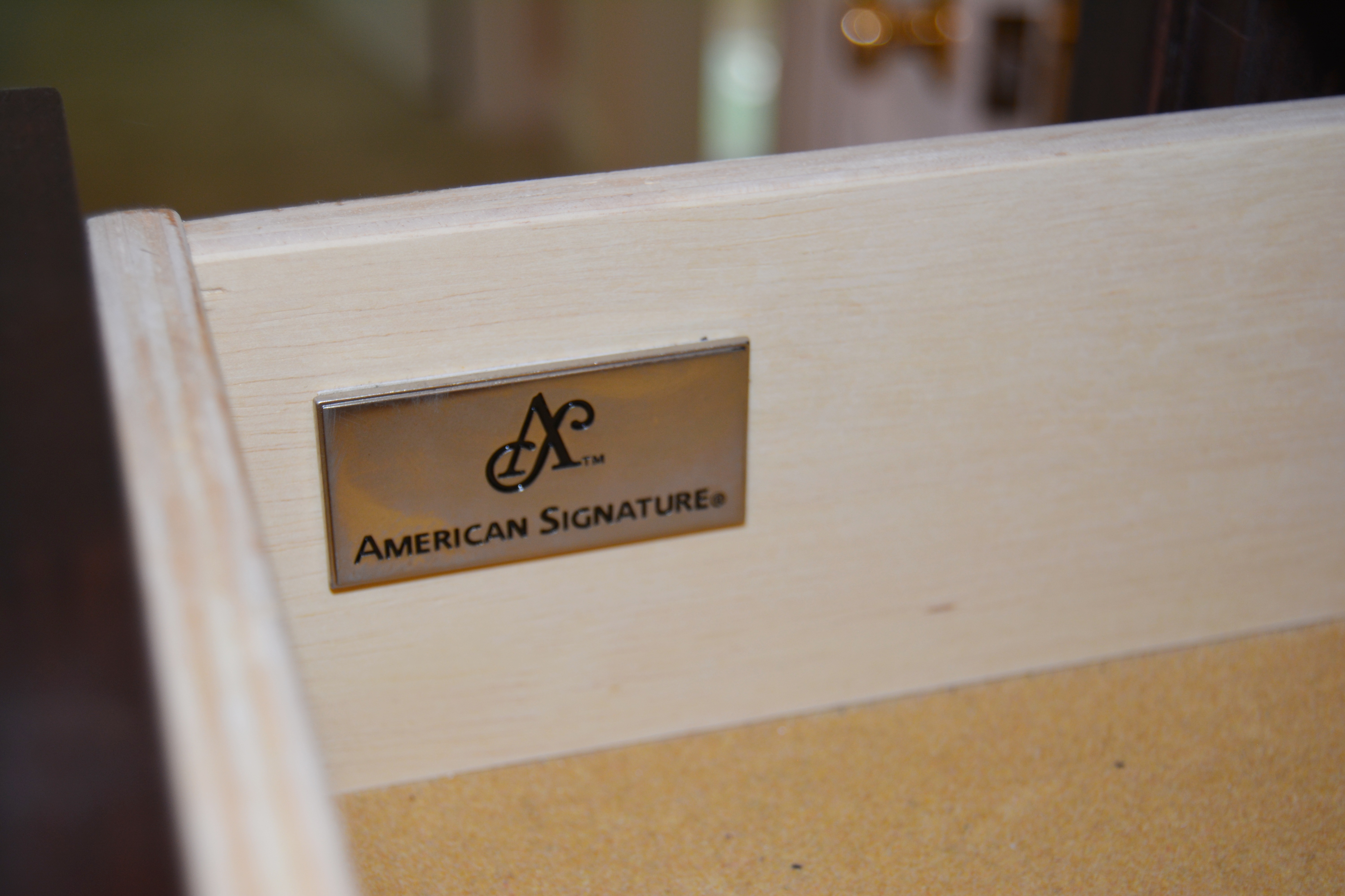 Mission Style Birch Chest of Drawers by American Signature, Late 20th Century