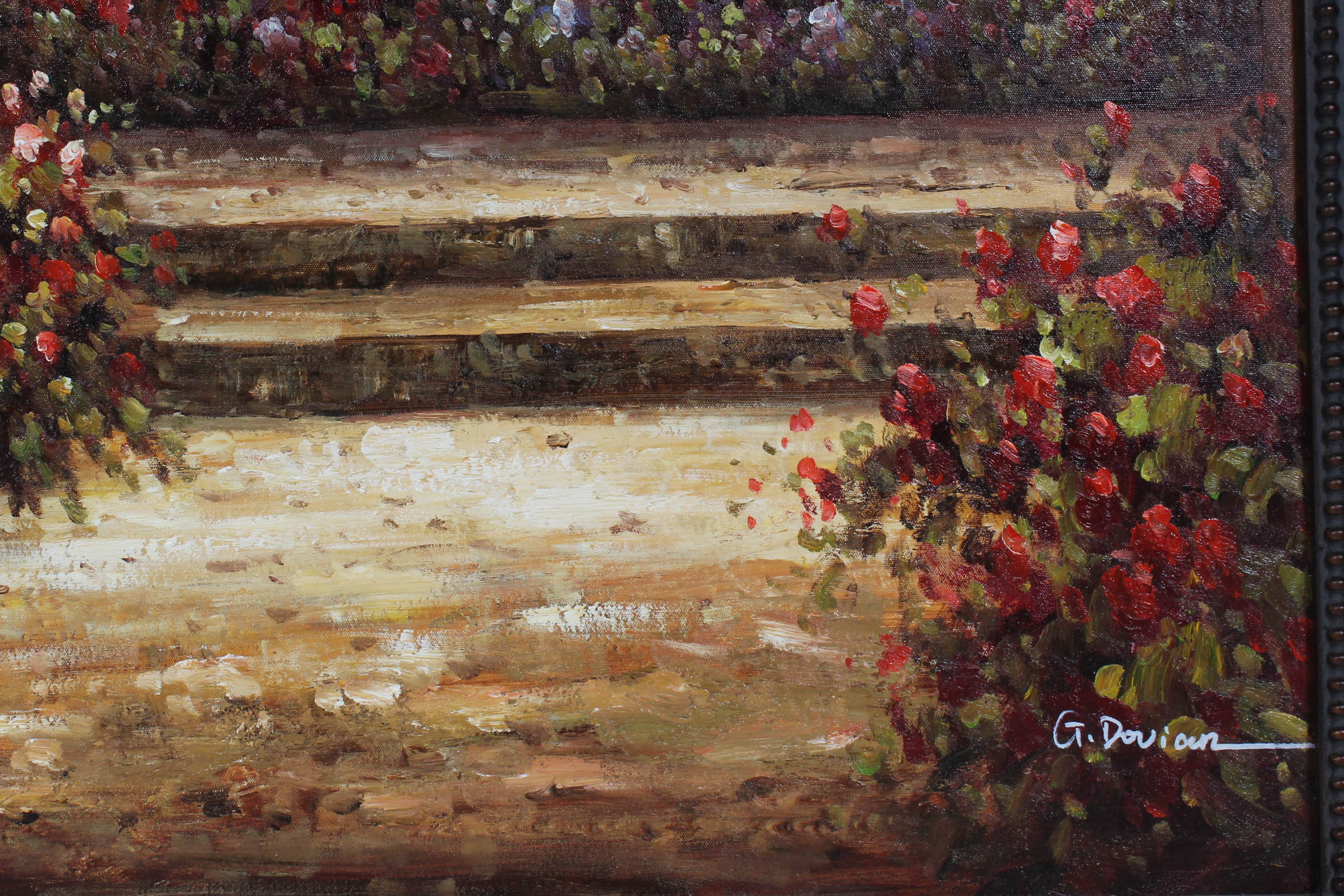 G. Dorian Oil Painting of Vineyard