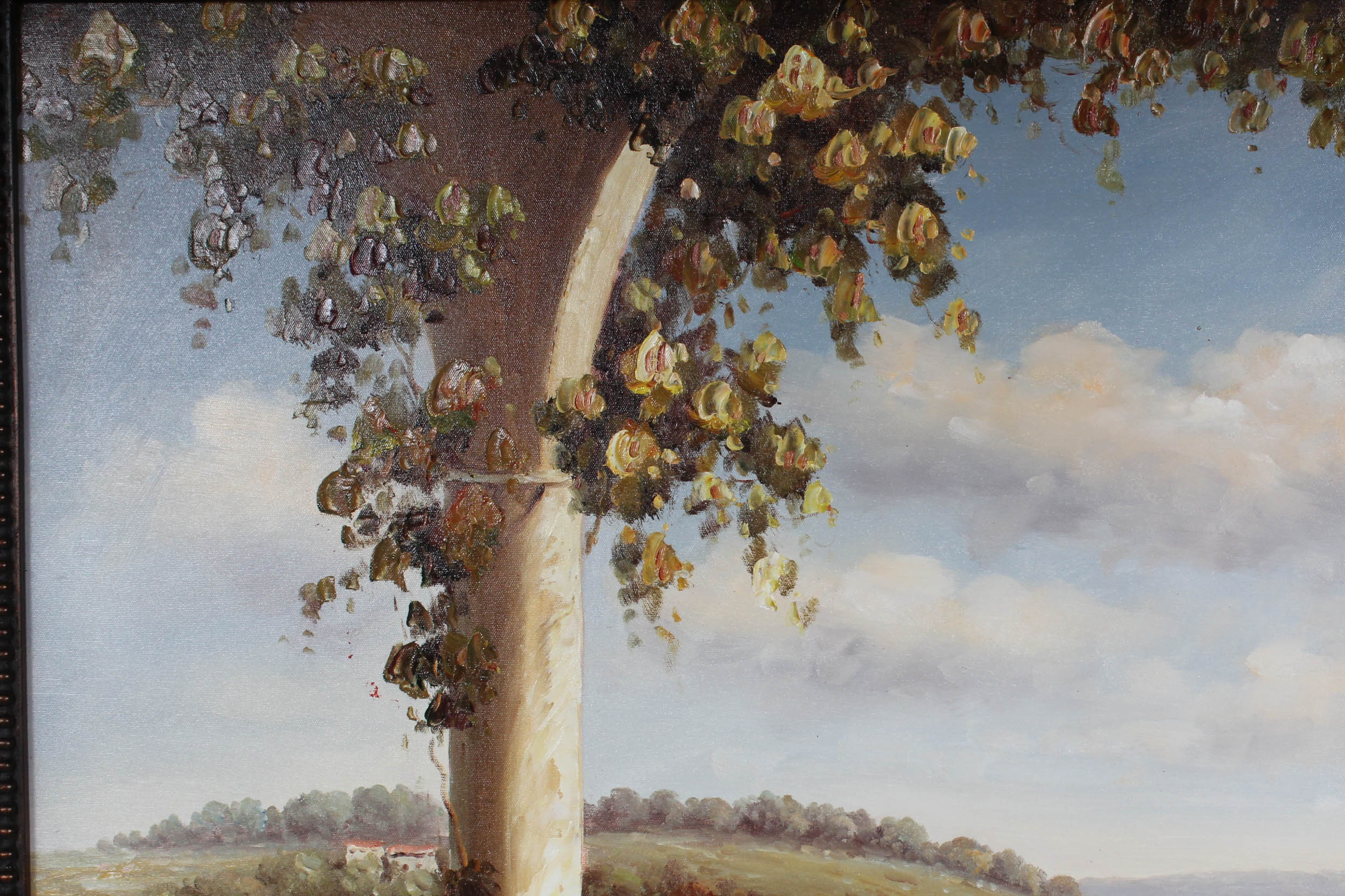 G. Dorian Oil Painting of Vineyard