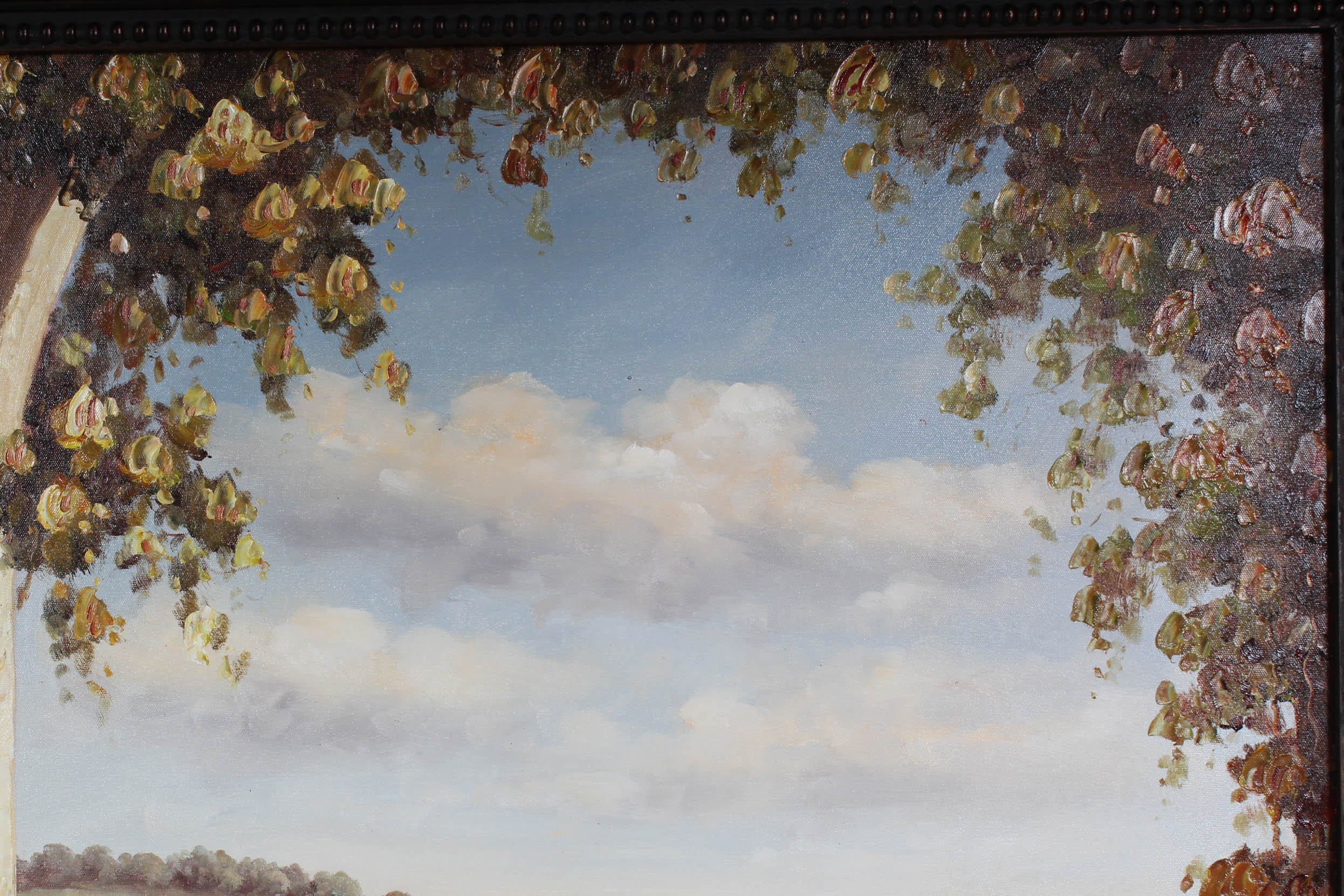 G. Dorian Oil Painting of Vineyard