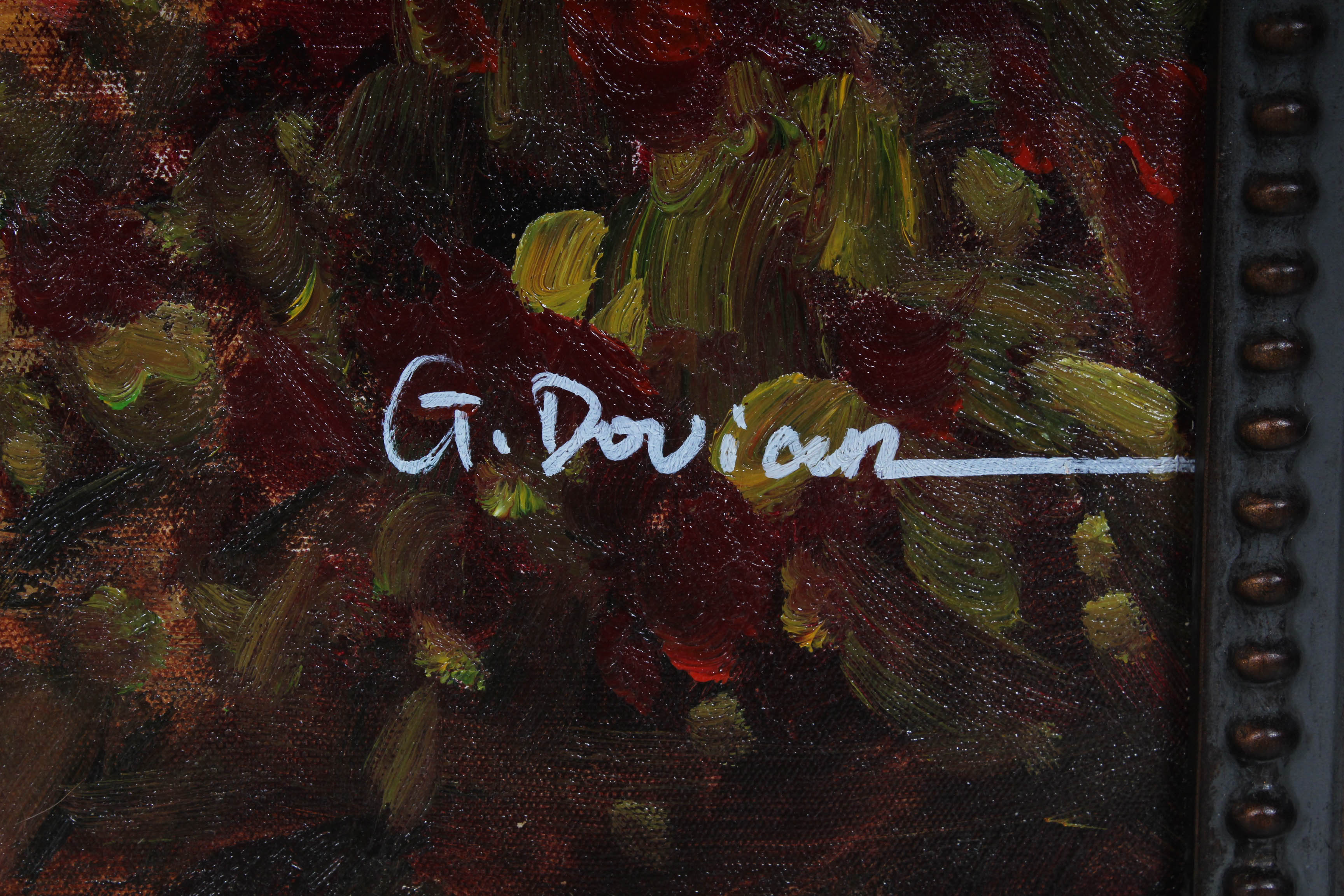 G. Dorian Oil Painting of Vineyard