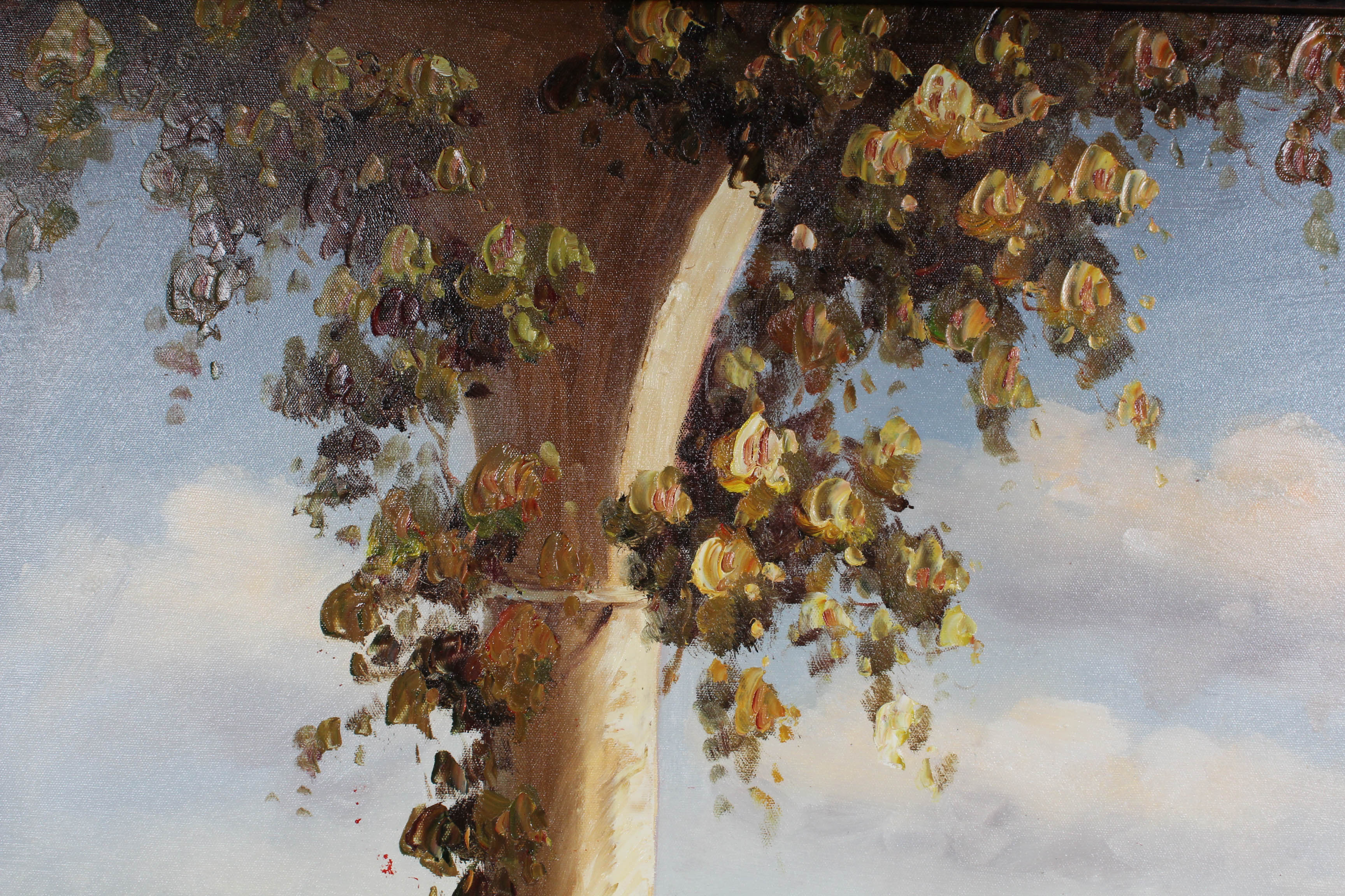 G. Dorian Oil Painting of Vineyard