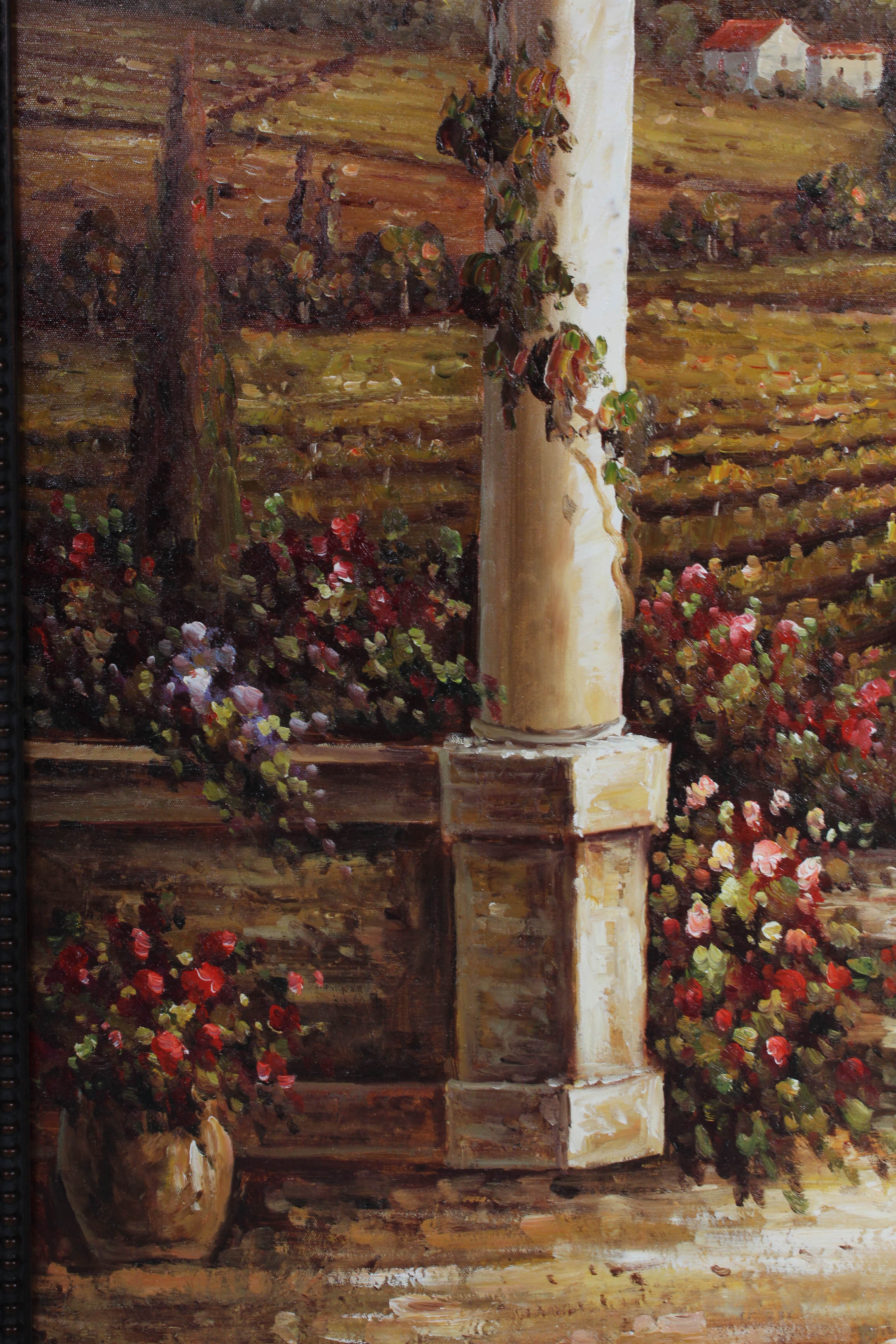 G. Dorian Oil Painting of Vineyard