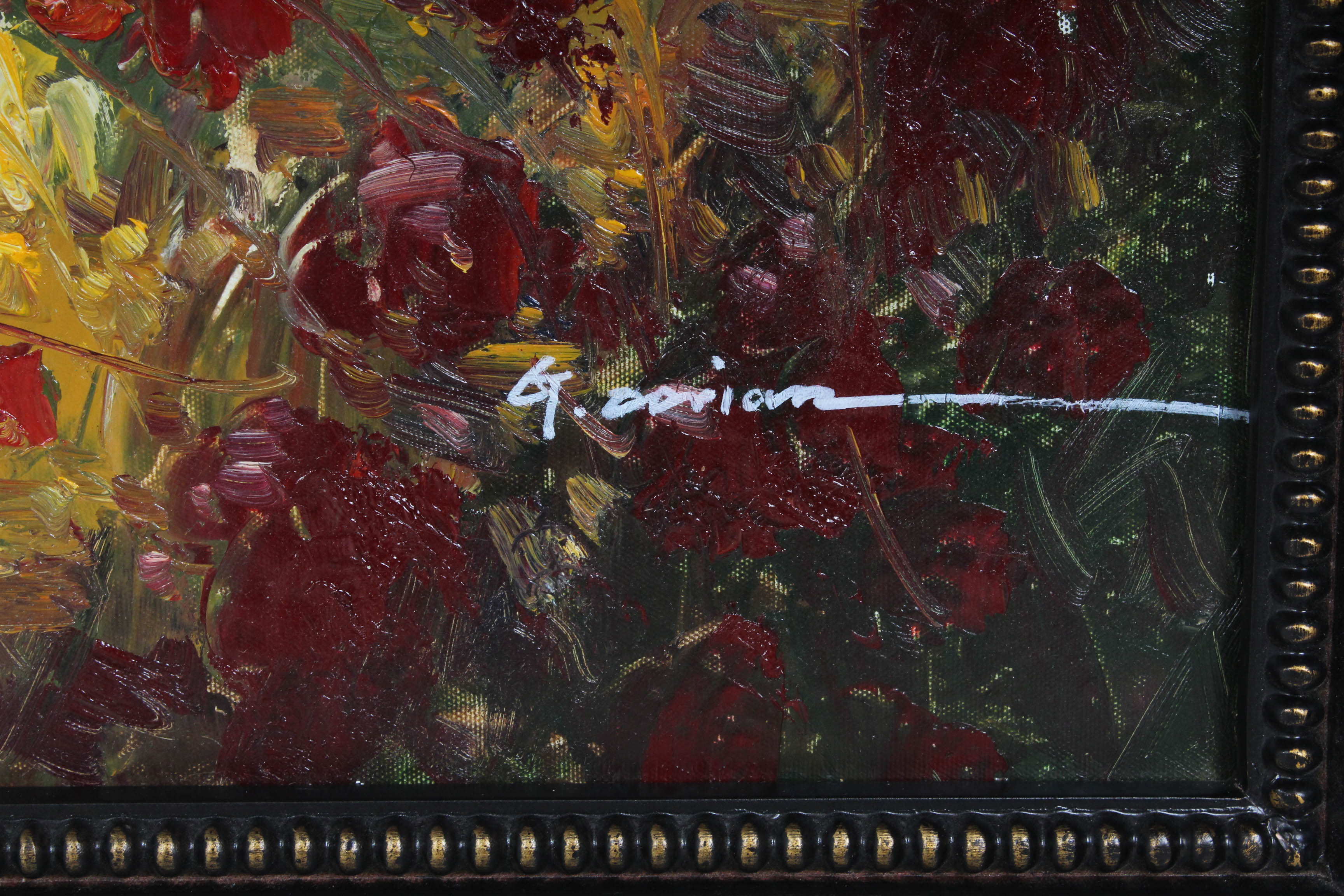 G. Dorian Oil Painting of Seaside Village