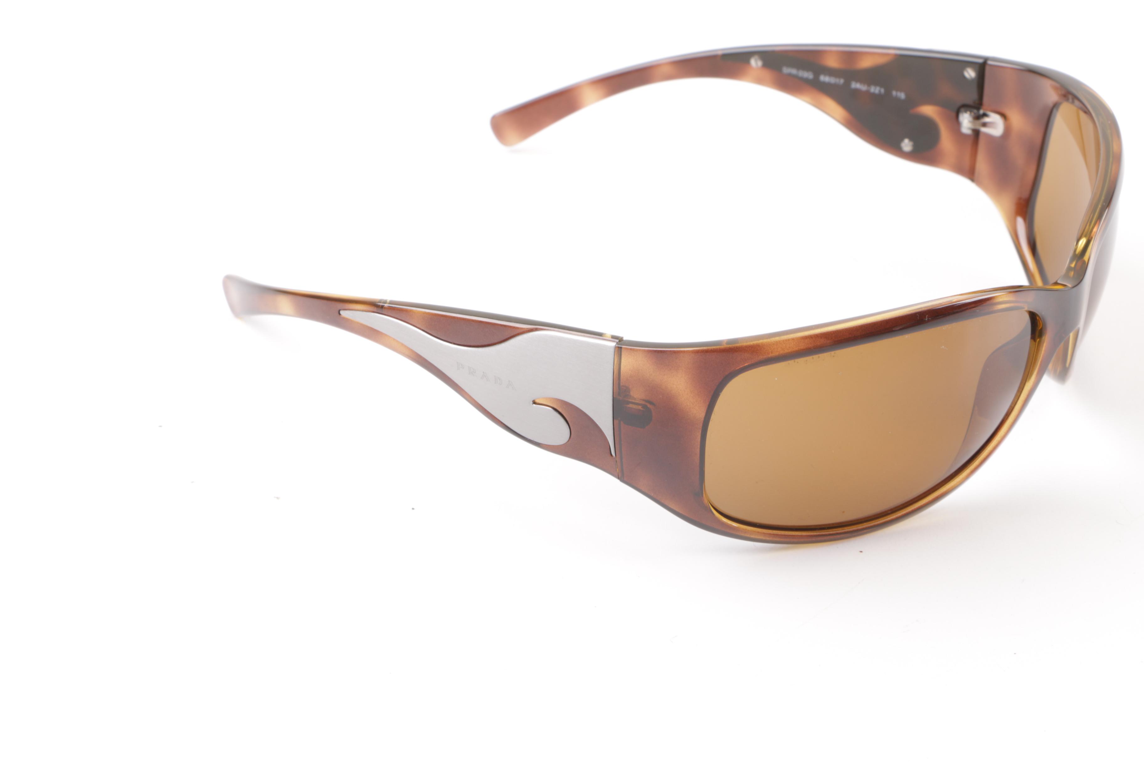 Prada and Prescription Ray-Ban Wrap Sunglasses