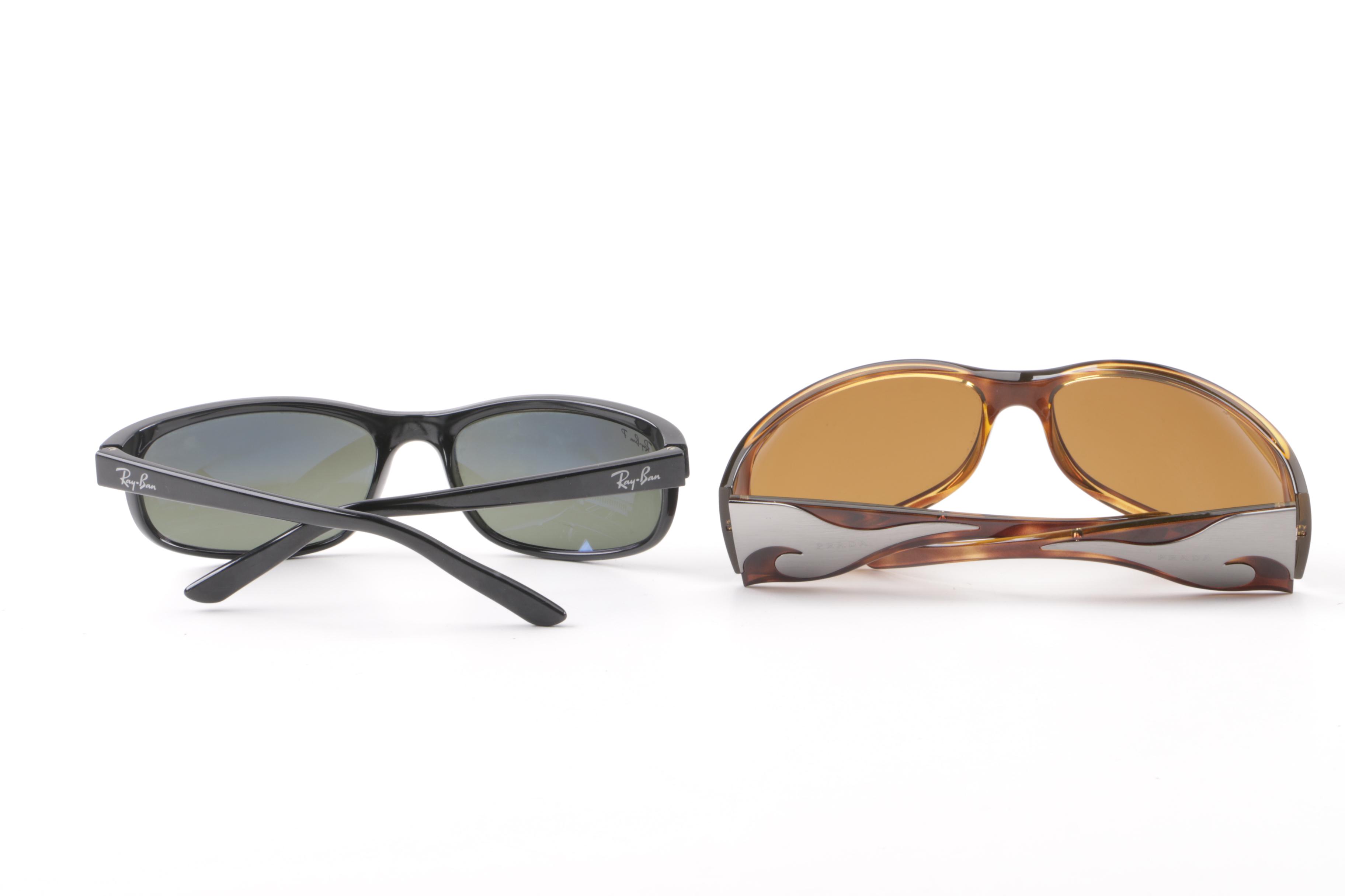 Prada and Prescription Ray-Ban Wrap Sunglasses