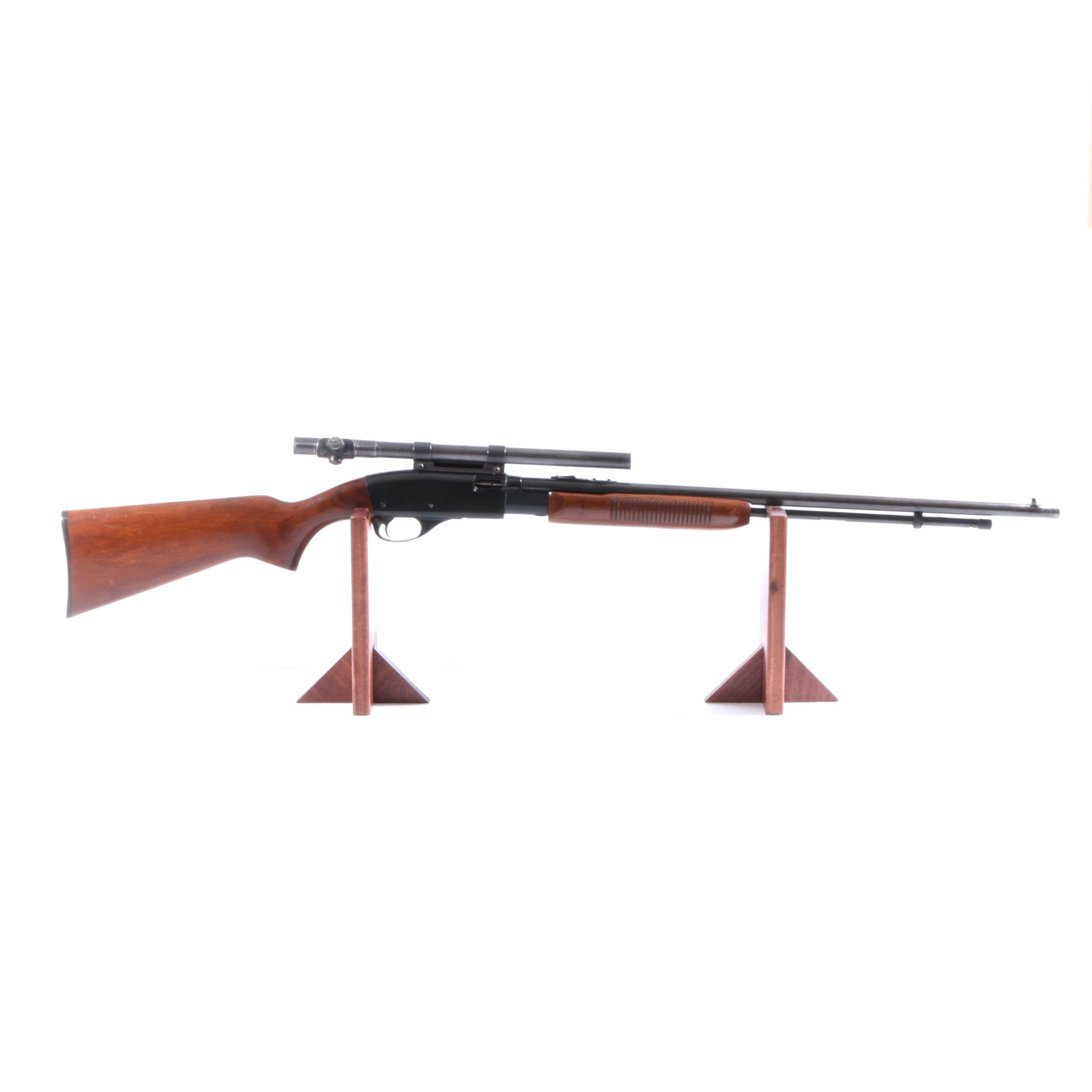Remington Model 572 "Fieldmaster" .22 Caliber Pump Action Rifle & Mossberg Scope