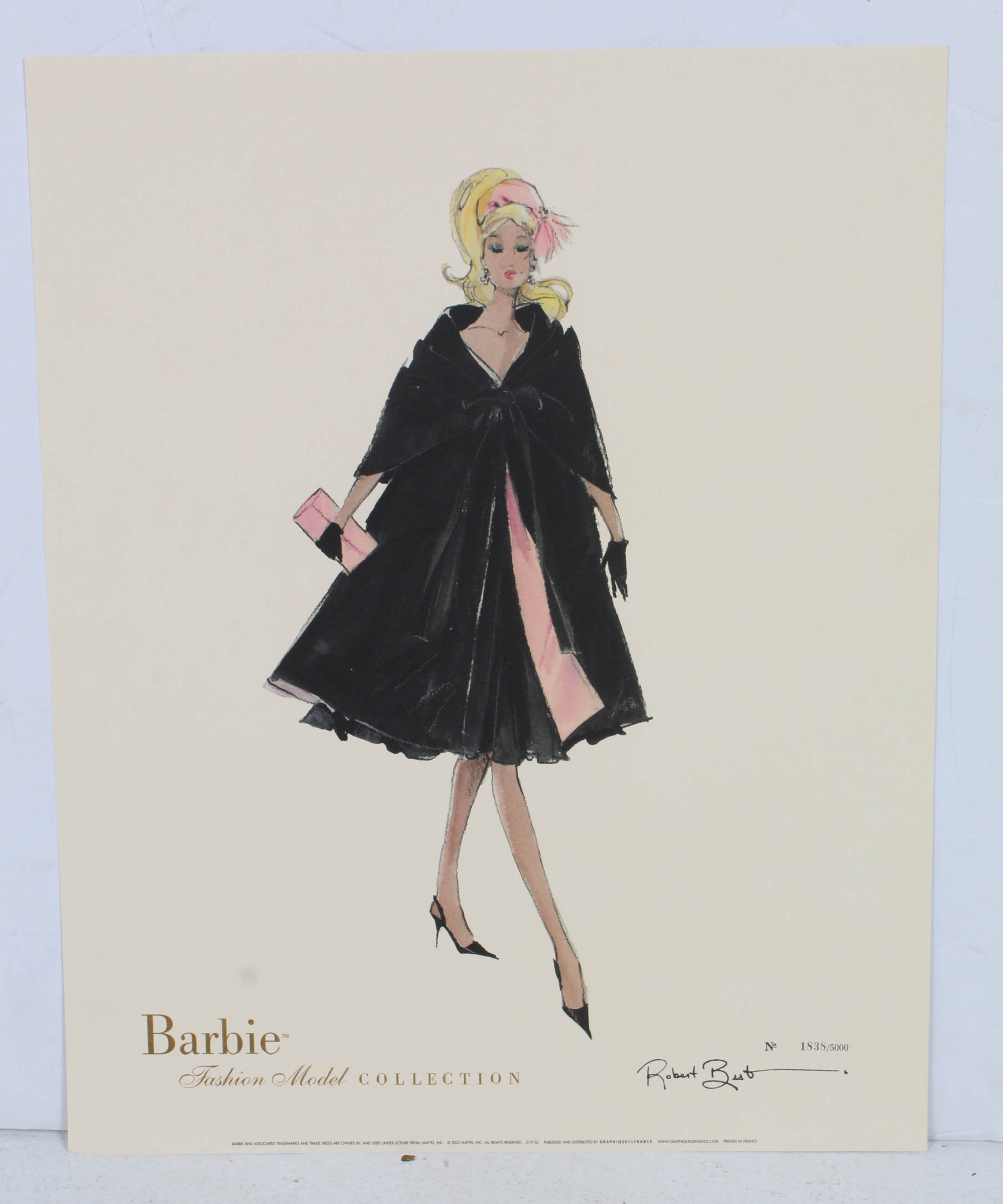 Robert Best Limited Edition "Barbie Doll Fashion" Offset Lithographs