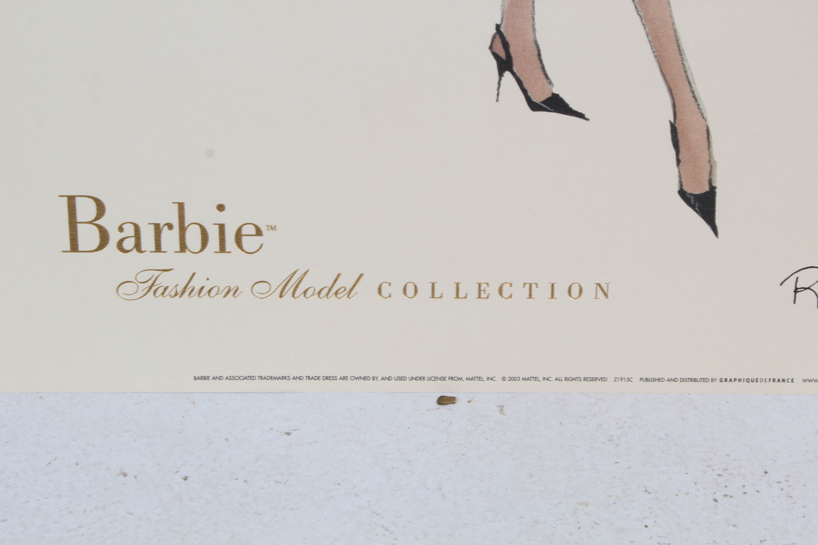 Robert Best Limited Edition "Barbie Doll Fashion" Offset Lithographs