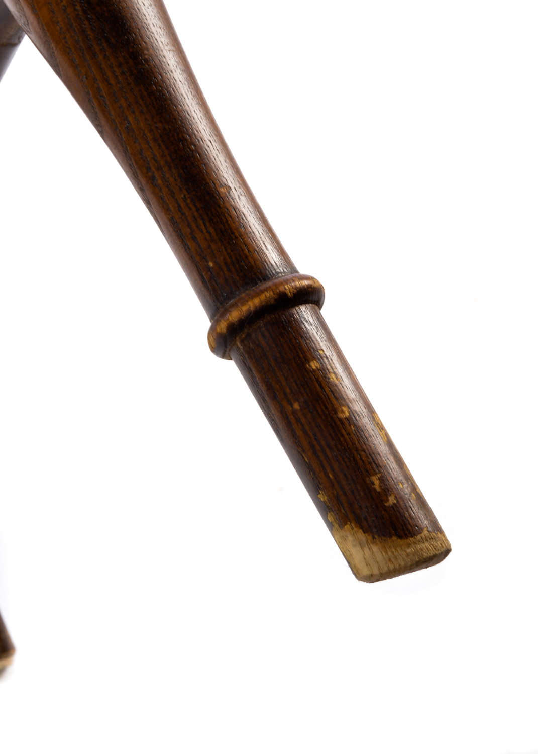 Stained Oak Sack Back Windsor Style Armchair Set, 20th Century