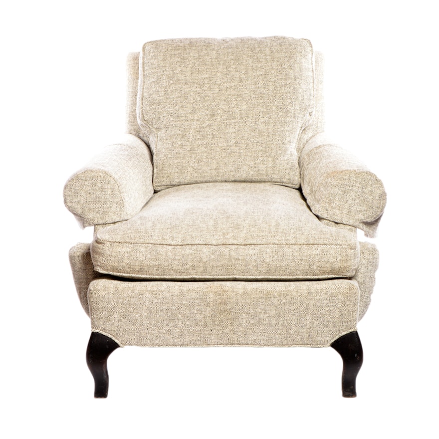 Tweed Upholstered Lounge Chair by Hickory Chair Company, 21st Century