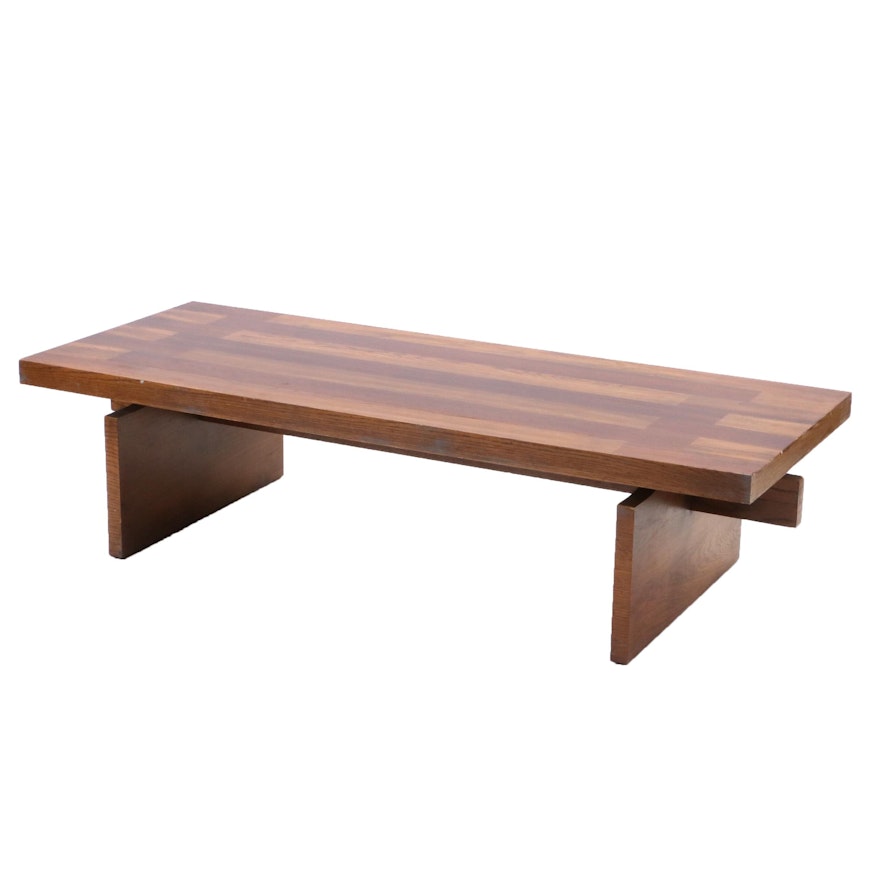 Mid Century Modern Parquetry Coffee Table by Lane, Mid-20th Century