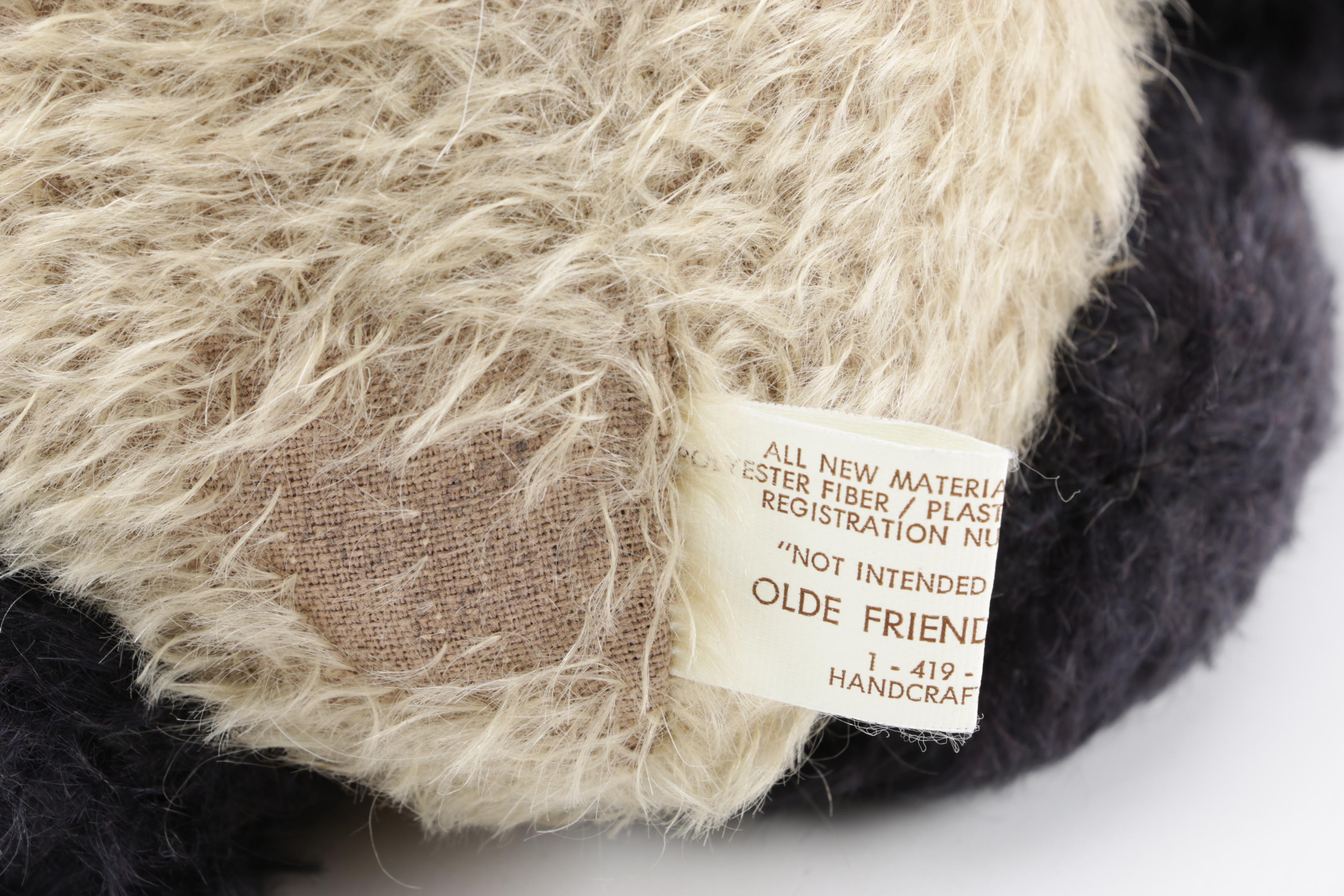 Vintage Olde Friends Bear Co. Mohair Panda Bear