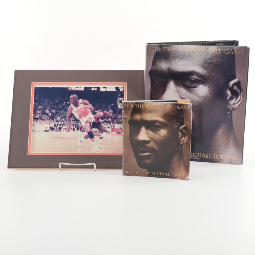 Michael Jordan Photograph and Books "For the Love of the Game"