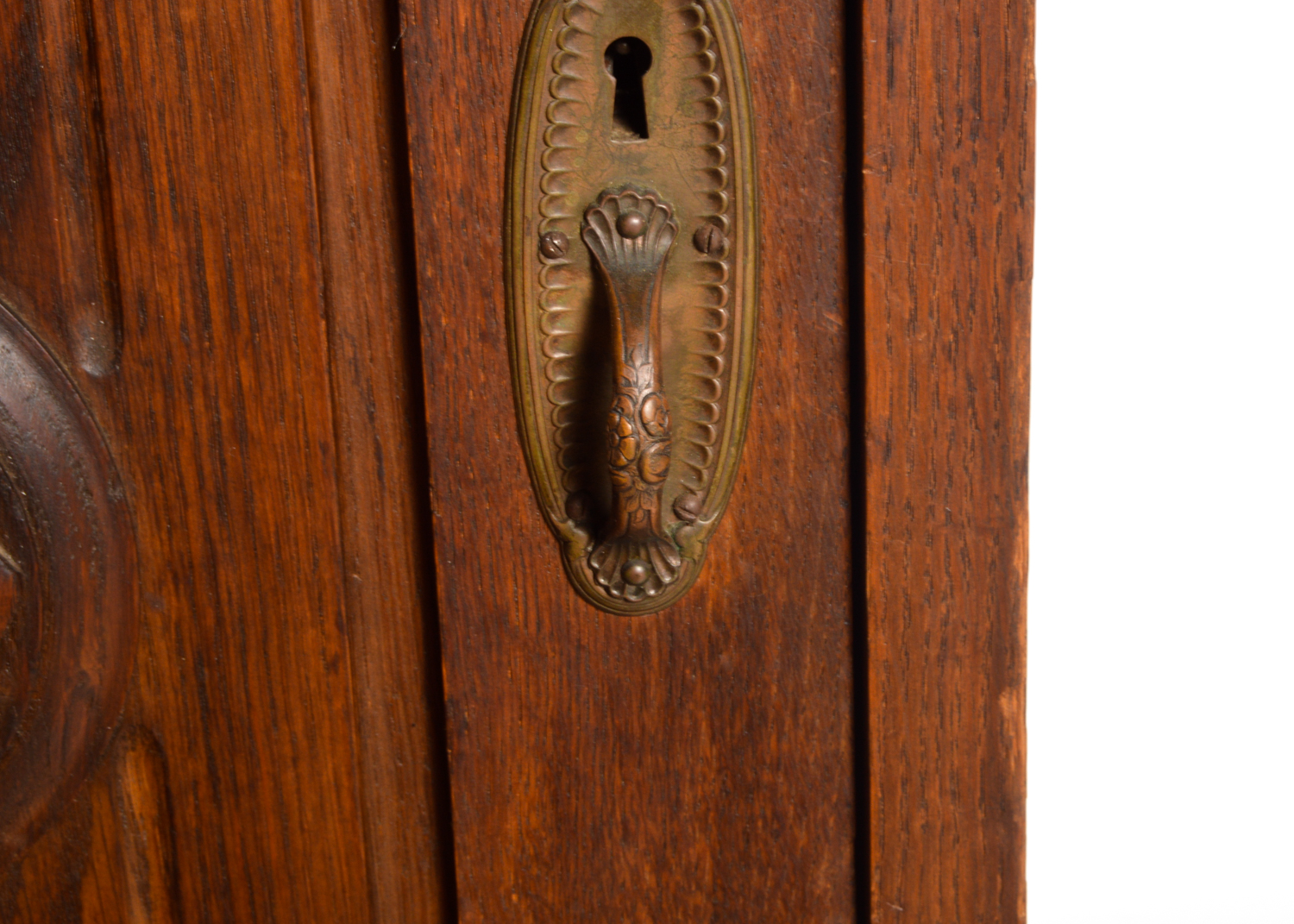 Arts and Crafts Style Oak Double Pedestal Desk, 20th Century